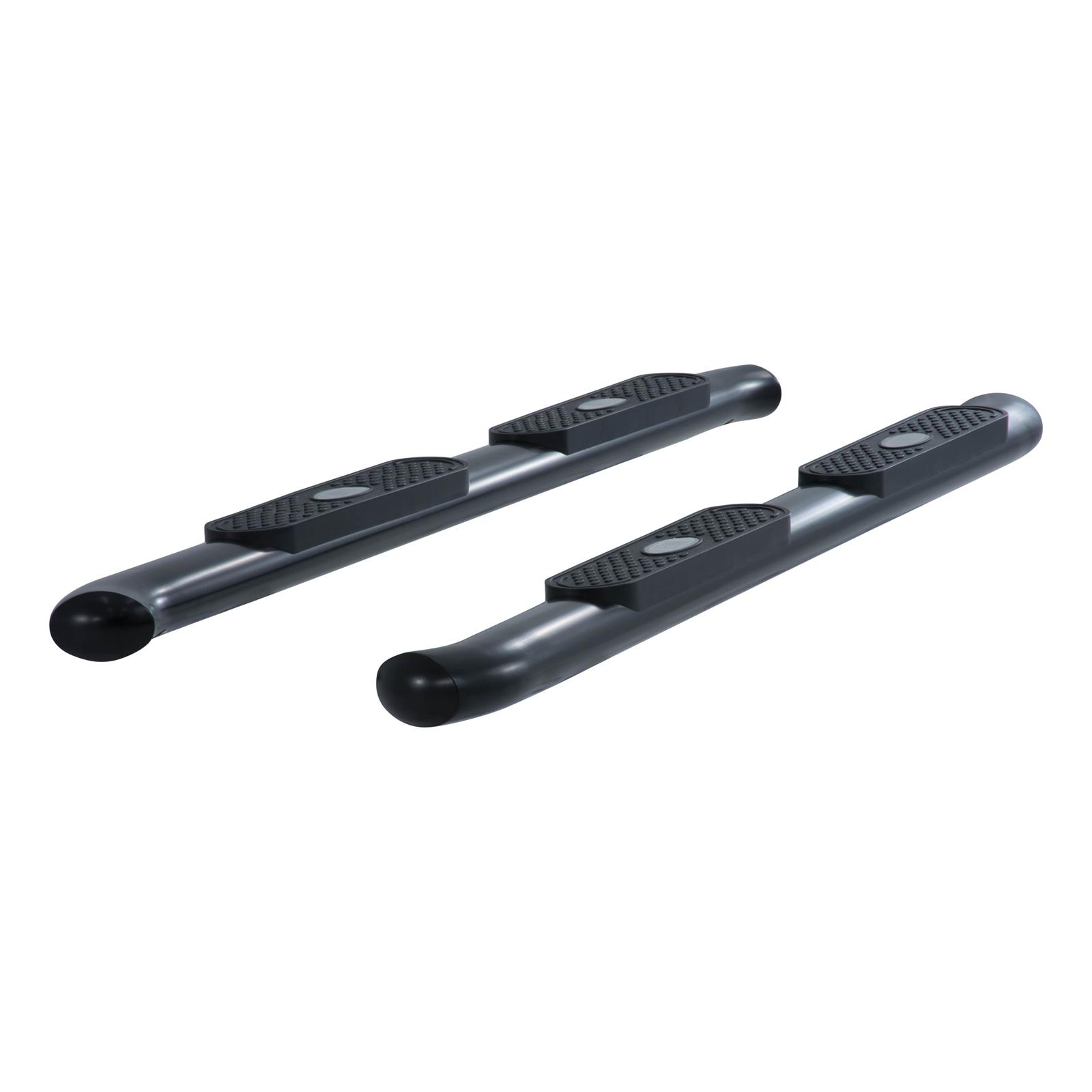 Aries Automotive 4 in. Oval Side Bars for 2003-2009 RAM 3500, 2500, 2002-2008 1500 - S225008 Step Bars, Oval, in., Steel, Black Powdercoated, Dodge, Pair thumbnail 2