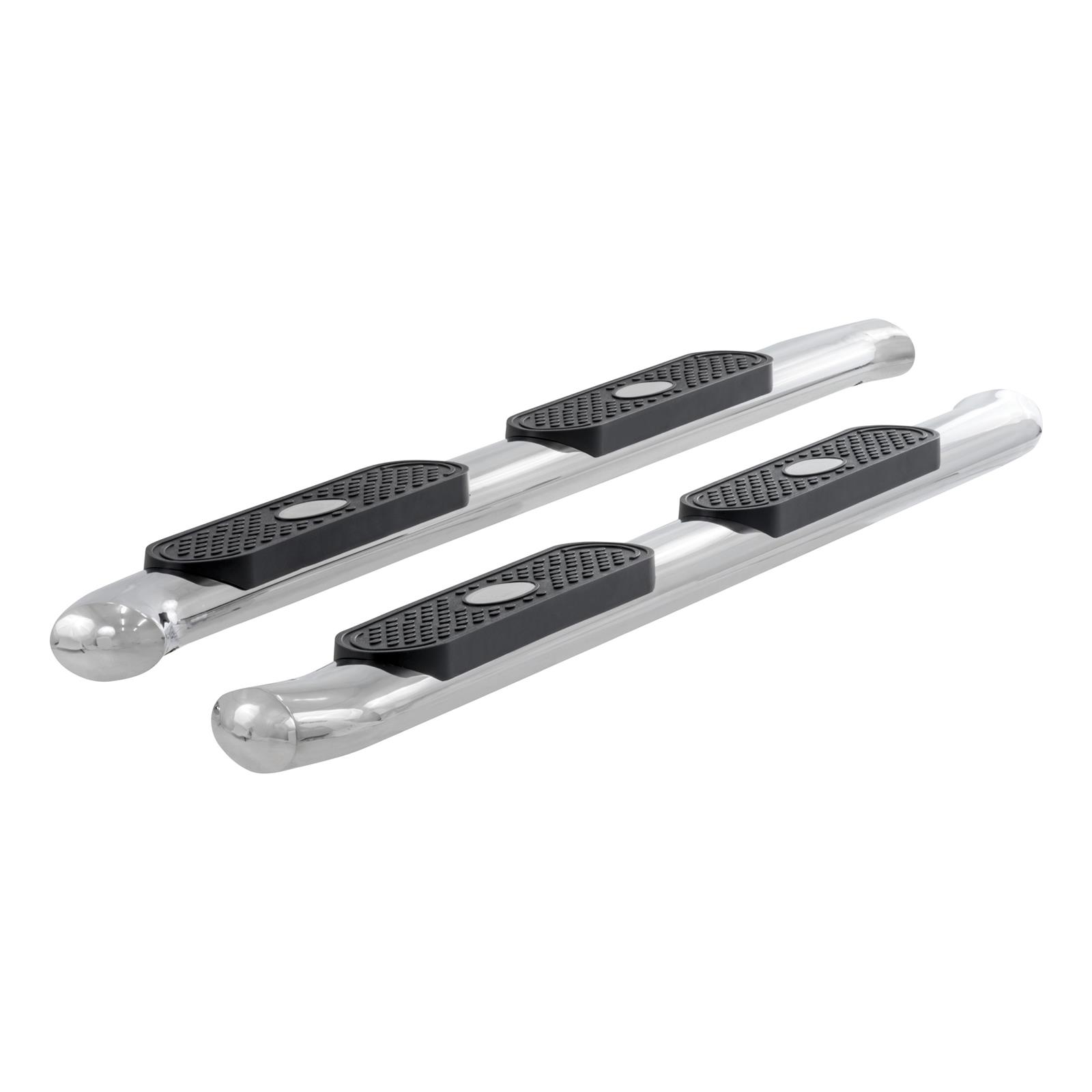 Aries Automotive 4 in. Oval Side Bars for 2011-2018 1500, 2019-2024 1500 CLASSIC, 2009-2010 RAM - S225017-2 Step Bars, Oval, in., Stainless Steel, Polished, Dodge, Ram, Pair thumbnail 3