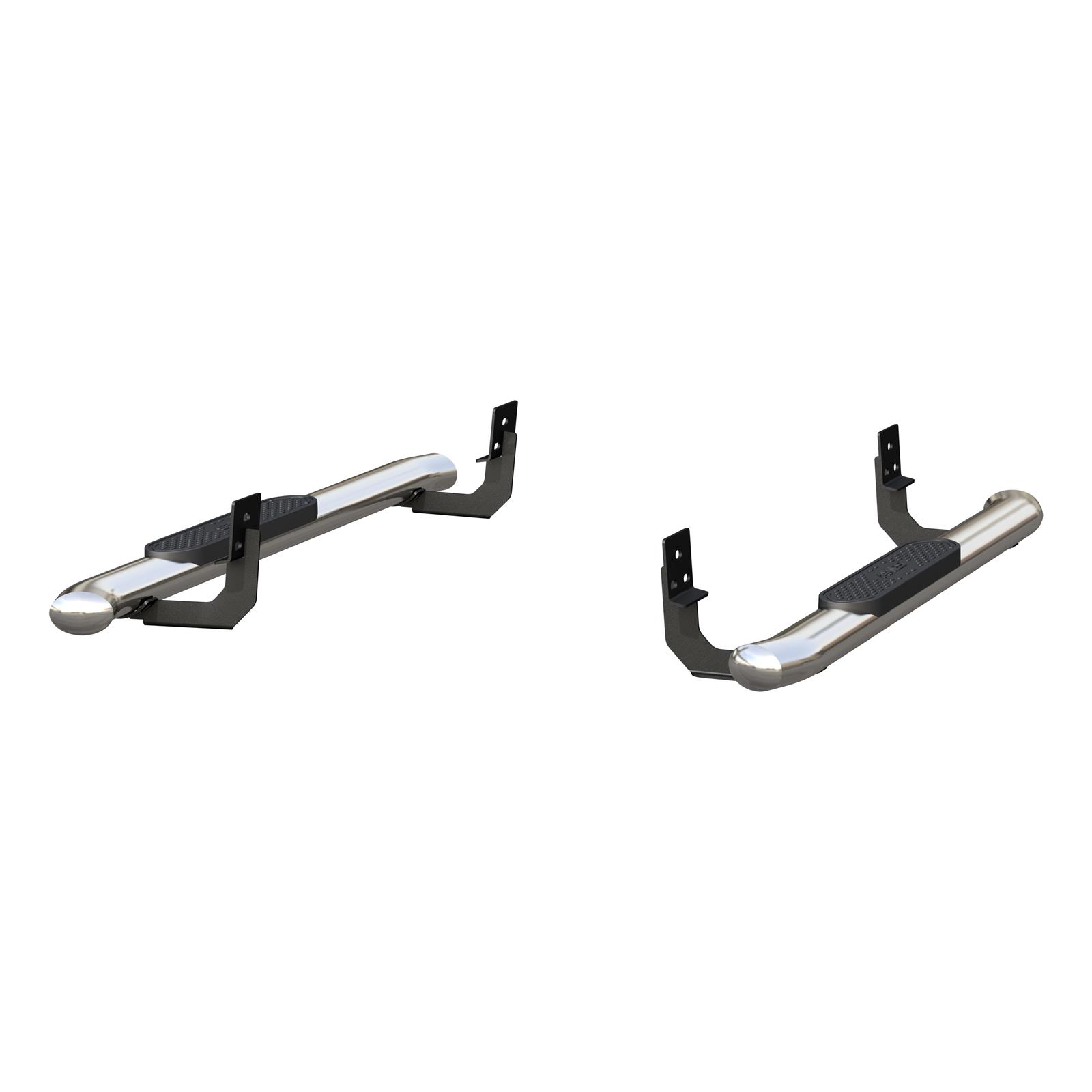 Aries Automotive 4 in. Oval Side Bars S225039-2 Step Bars, Stainless Steel, Polished, 4.00 Diameter, 60.000 Length, Dodge, Pair thumbnail 2