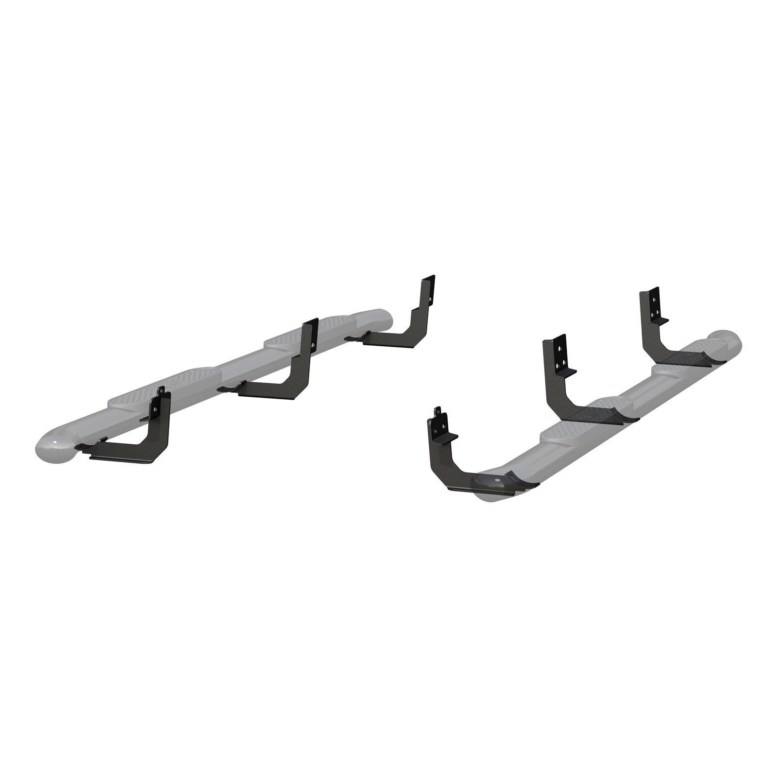 Aries Automotive 4 in. Oval Side Bars S225041 Step Bars, Steel, Black Powdercoated, Gloss, 4.00 Diameter, 86.810 Length, Dodge, Pair thumbnail 3
