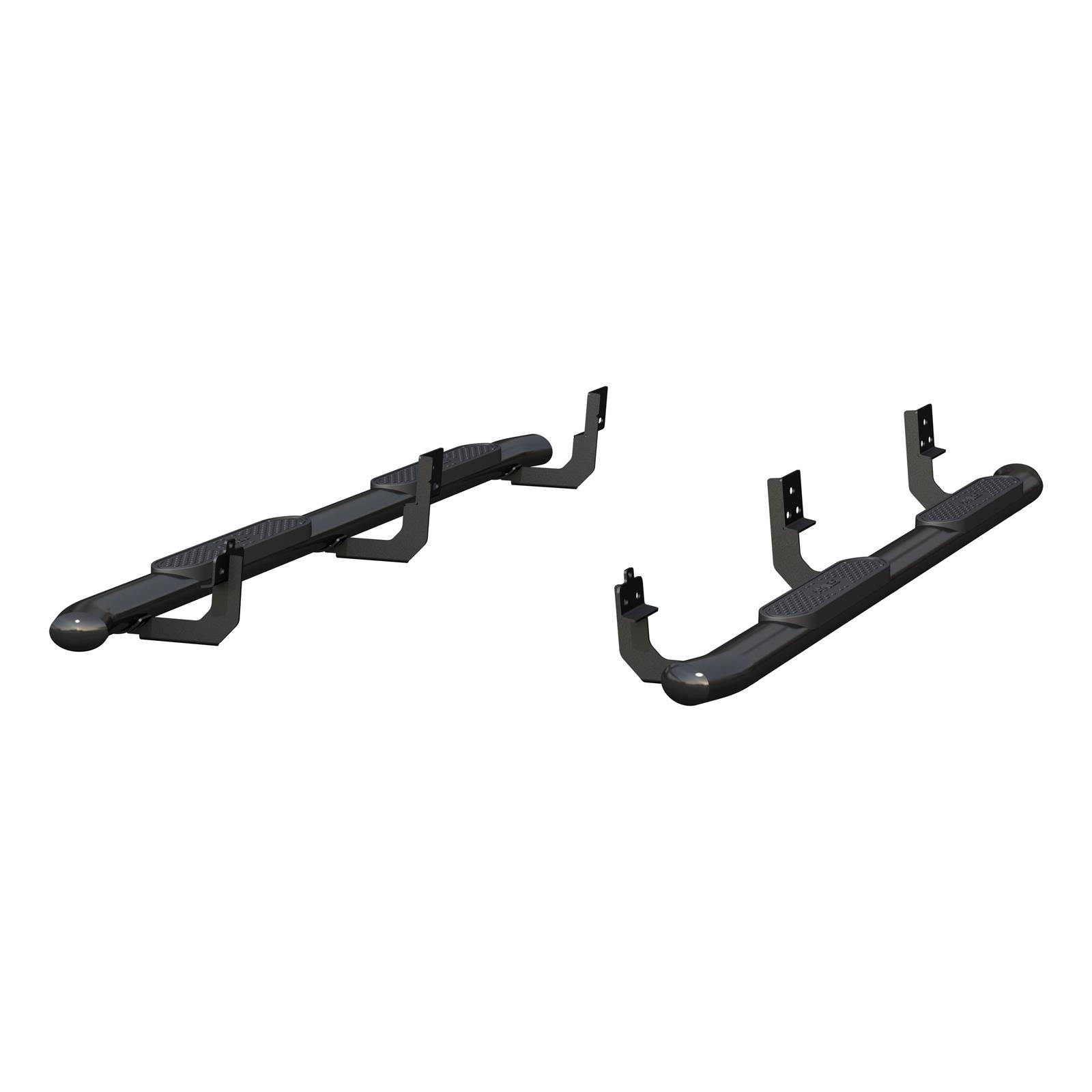 Aries Automotive 4 in. Oval Side Bars S225041 Step Bars, Steel, Black Powdercoated, Gloss, 4.00 Diameter, 86.810 Length, Dodge, Pair thumbnail 2