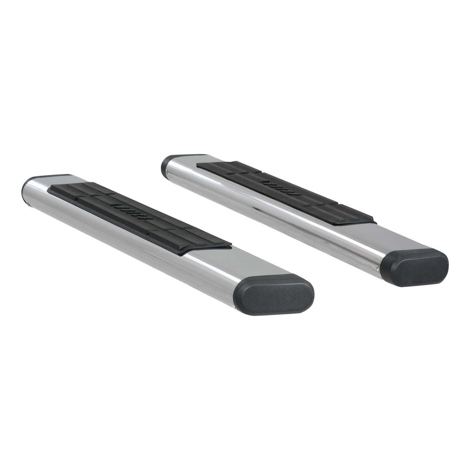Aries Automotive 6 in. Oval Side Bars S2853 Step Bars, Oval, in., Stainless Steel, Polished, Pair thumbnail 4