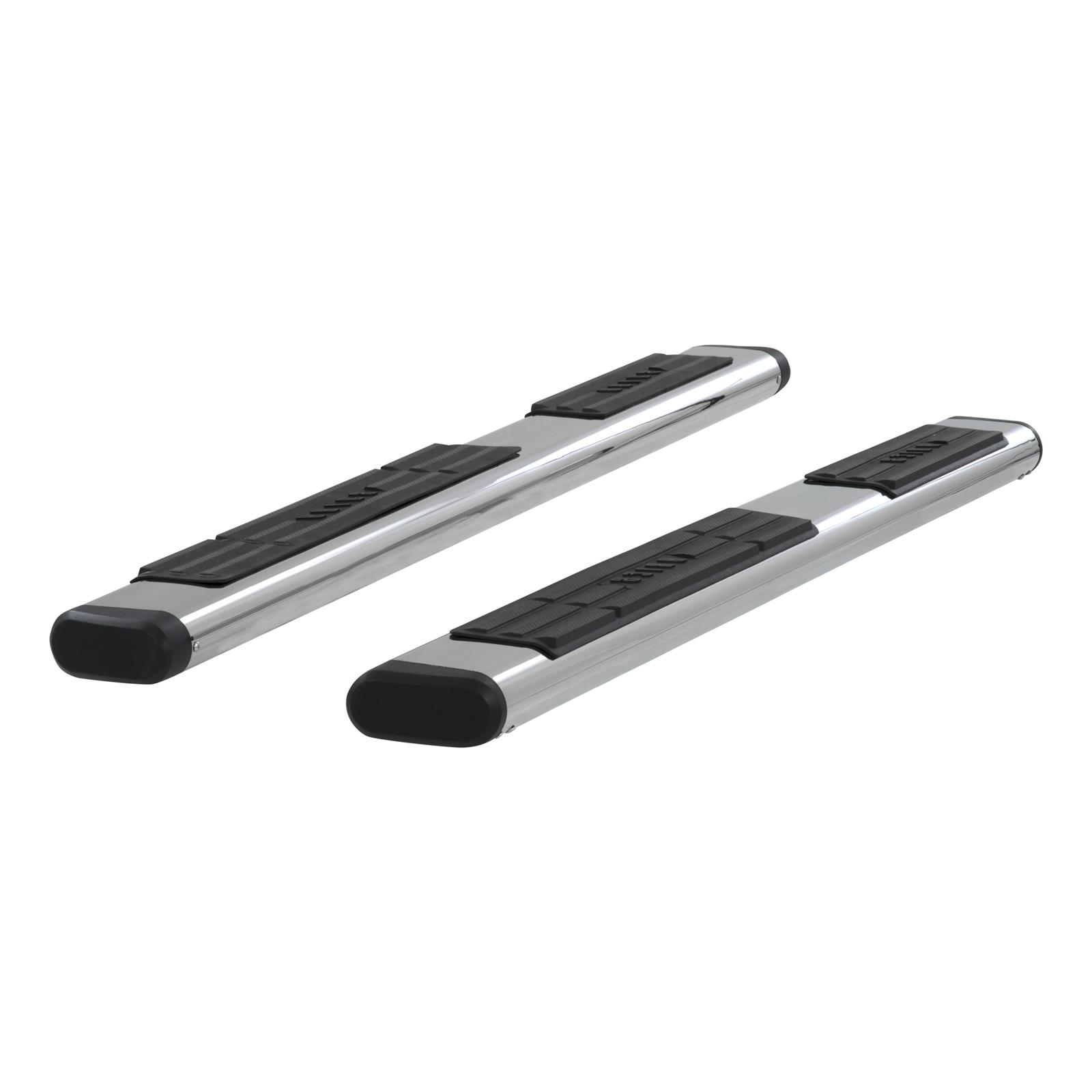 Aries Automotive 6 in. Oval Side Bars S2875 Step Bars, Oval, in., Stainless Steel, Polished, Pair thumbnail 5