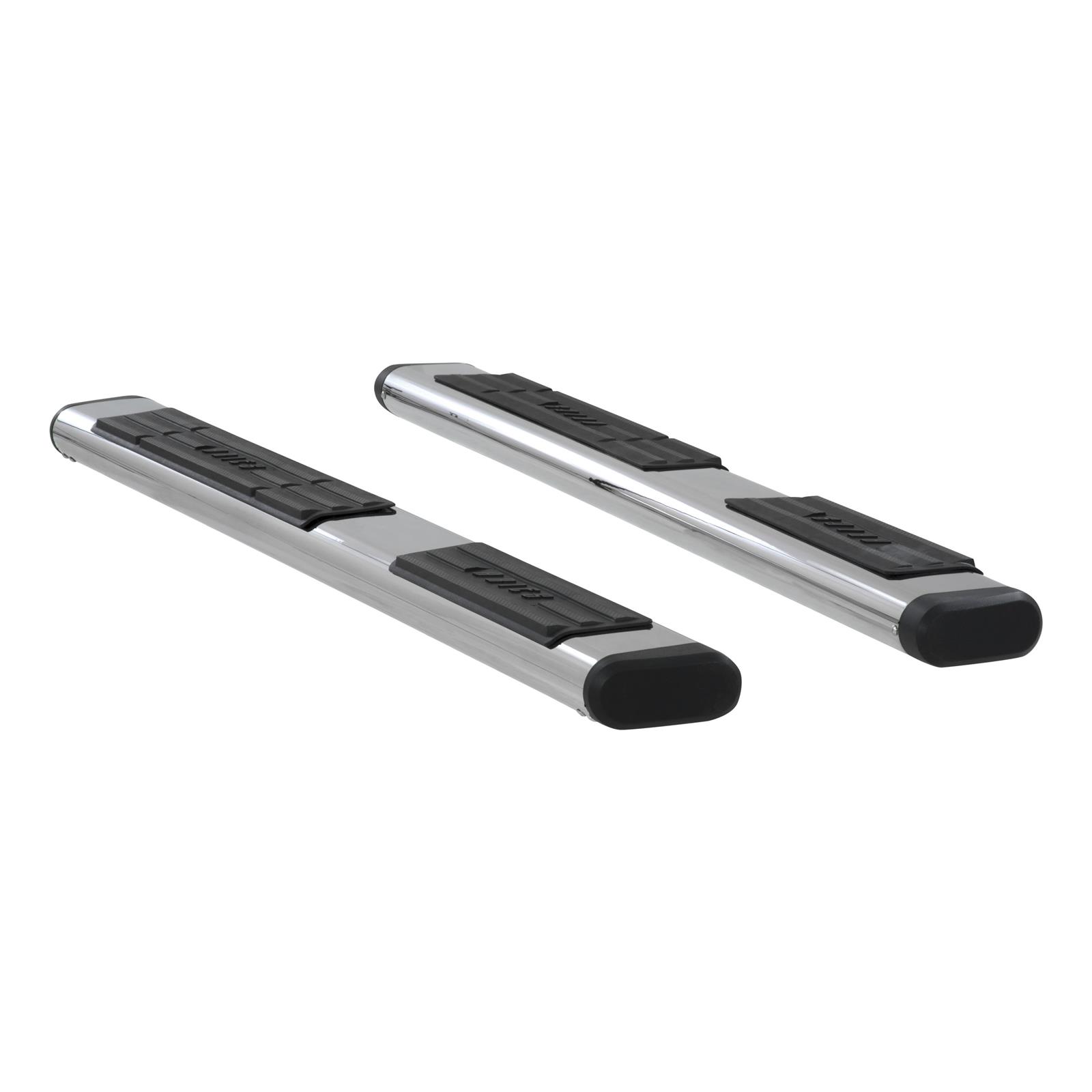 Aries Automotive 6 in. Oval Side Bars S2875 Step Bars, Oval, in., Stainless Steel, Polished, Pair thumbnail 6