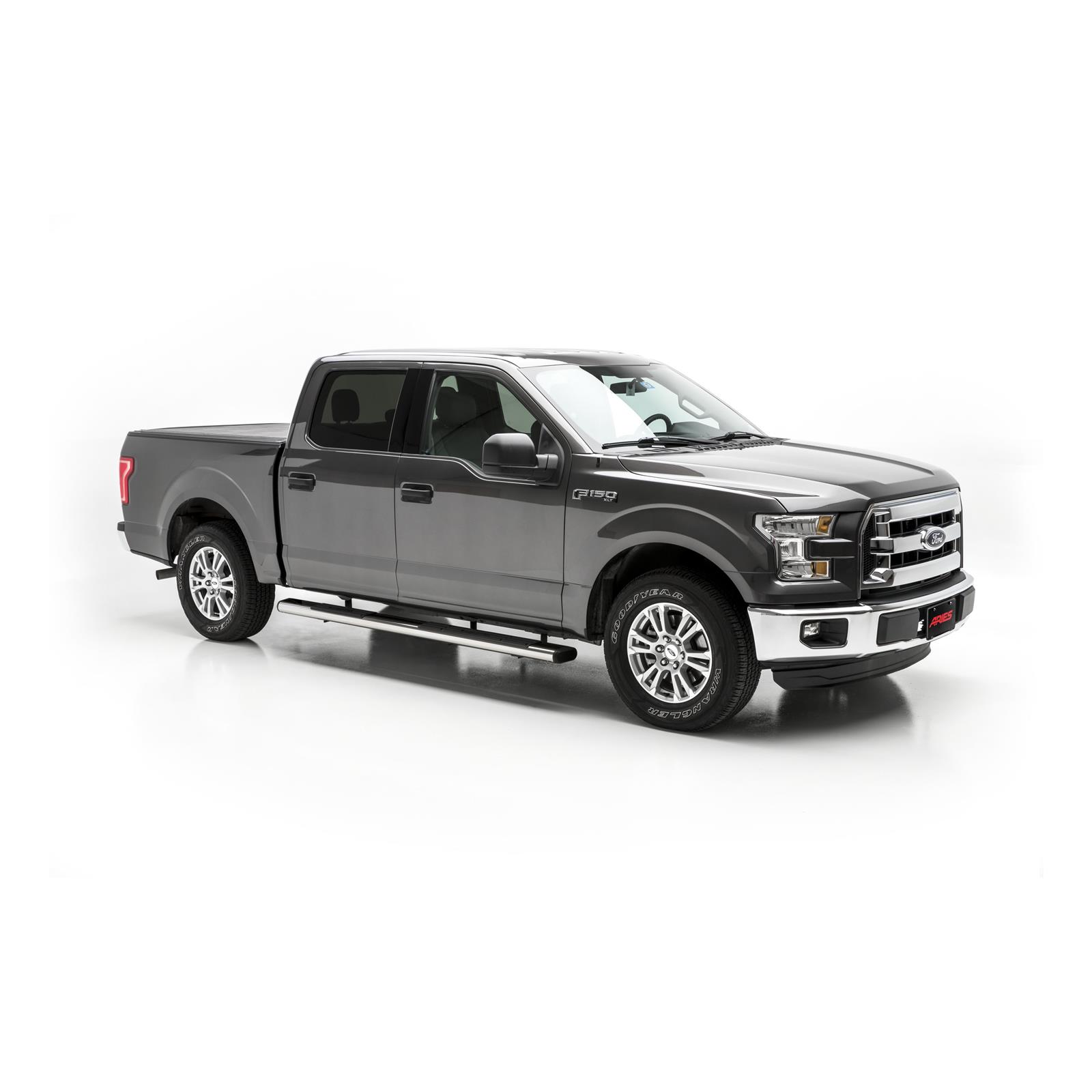 Aries Automotive 6 in. Oval Side Bars S2891 Step Bars, Oval, in., Stainless Steel, Polished, Pair thumbnail 4
