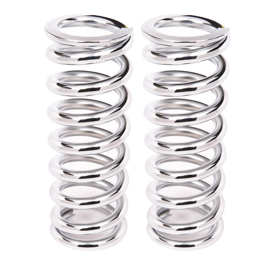 Aldan American 10 Inch Coil Spring 10-120CH2 Coilover Spring, 120 lbs./in., 10.00 in. Length, 2.500 in. I.D., Polish Chrome Plated, Steel, Pair