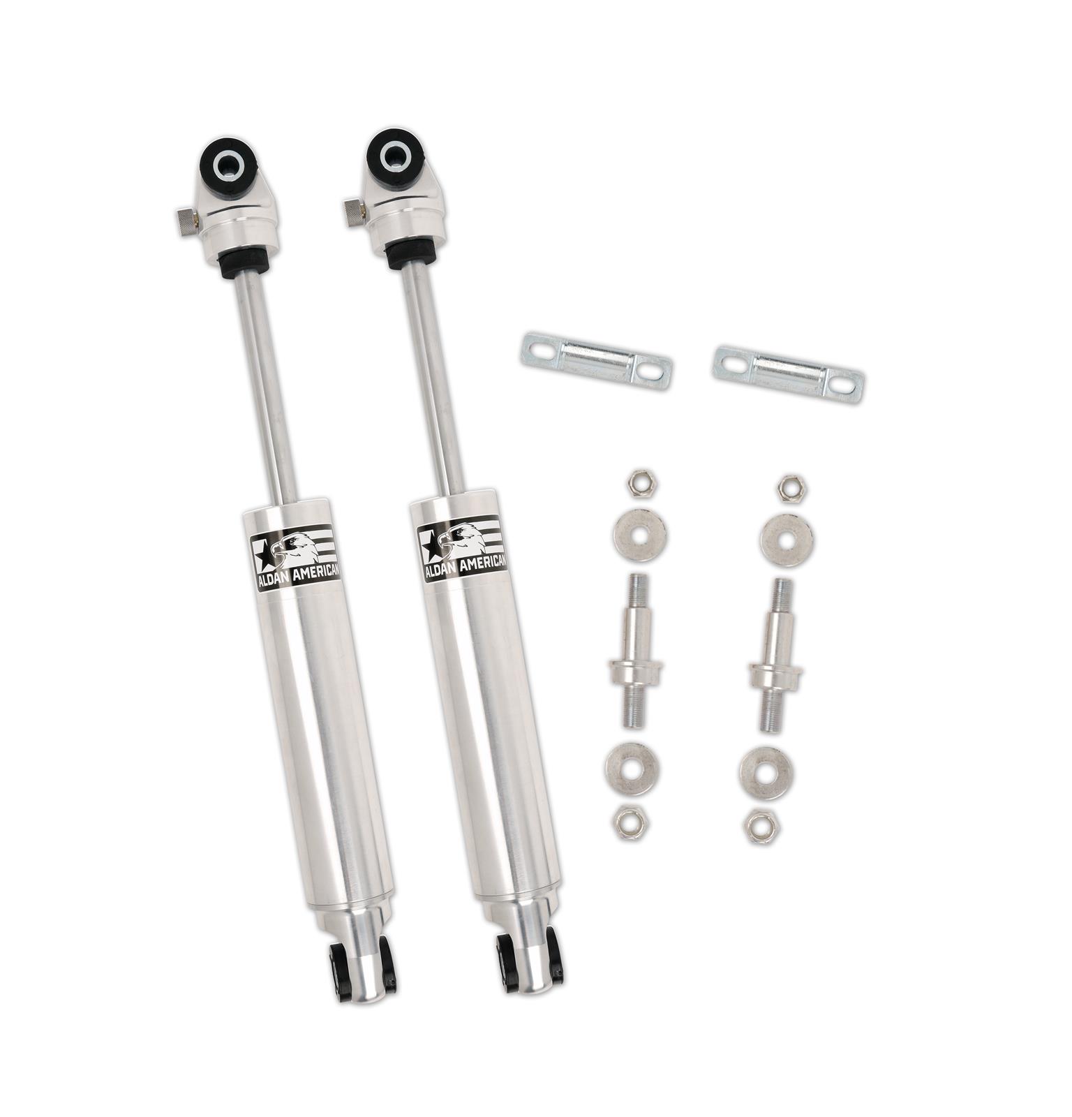Aldan American Road Comp Suspension Packages 300168 Coilover Kit, Lowered, Front, Twin-Tube, Aluminum Body, Natural, Polyurethane Bushing, Black, 450 lbs./in., Buick, Chevy, Oldsmobile, Pontiac, Kit thumbnail 3