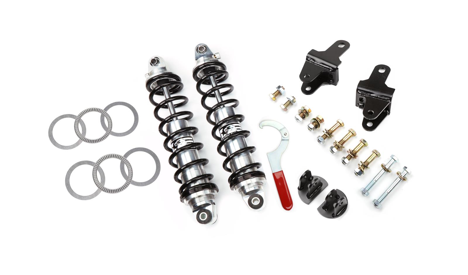 Aldan American Road Comp Coilover Kits for 1979-2004 MUSTANG - 300210 Coil-Over Kit, Single Adjustable, 120 lbs./in. Spring Rate, 0-3 in. Lowered, Rear, Ford, Pair