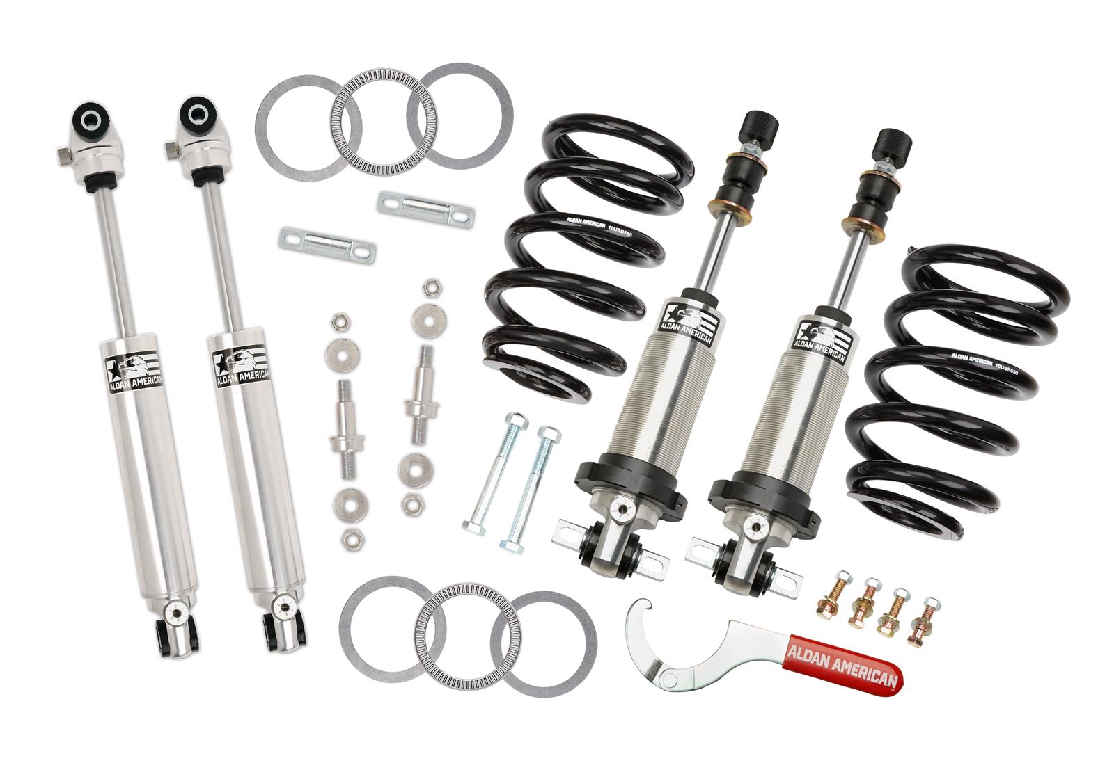 Aldan American Suspension Handling Packages 300289 Package, Track Comp, GM, 68-74 X-Body, Double Adjustable, SB, Kit