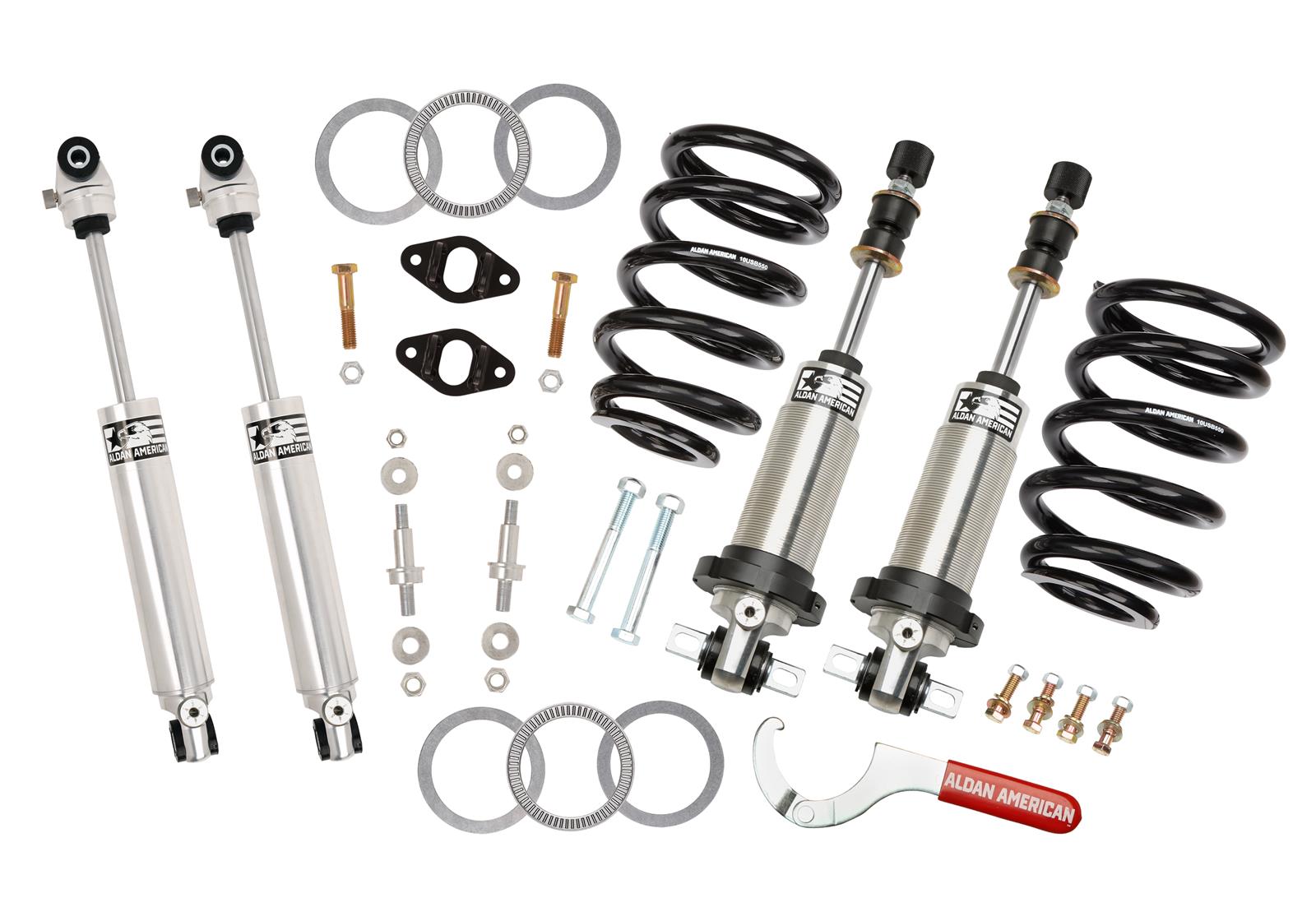 Aldan American Suspension Handling Packages 300294 Package, Track Comp, GM, 68-69 F-Body, Double Adjustable, BB, Kit
