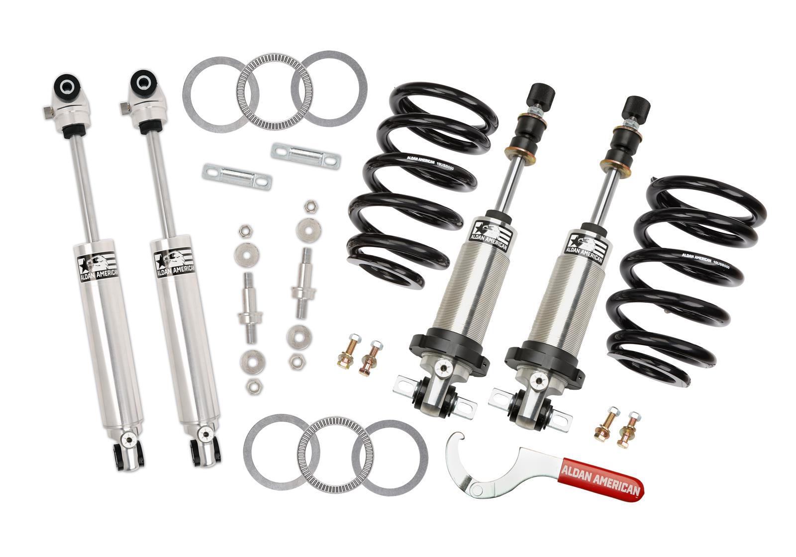 Aldan American Suspension Handling Packages 300320 Package, Track Comp, GM, 64-67 A-Body, Double Adjustable, BB, Kit