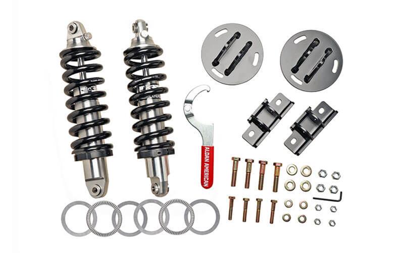Aldan American Road Comp Coilover Kits 300342 Kits, Comp, Front, Adjustable Valving, Twin-tube, Black Springs, 900 lbs./in. Rate, Extended Cab/Crew Cab, Chevrolet, GMC, Kit