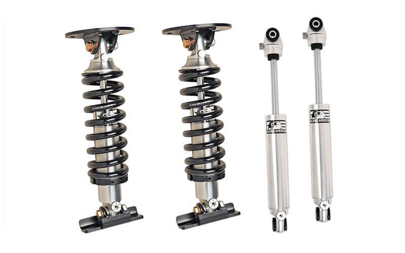 Aldan American Track Comp Suspension Packages 300348 Coilover Kits, Coilover Conversion, Front and Rear, Twin-tube, Black Springs, 750 lbs./in. Rate, Regular Cab Trucks Only, Chevrolet, GMC, Kit thumbnail 2