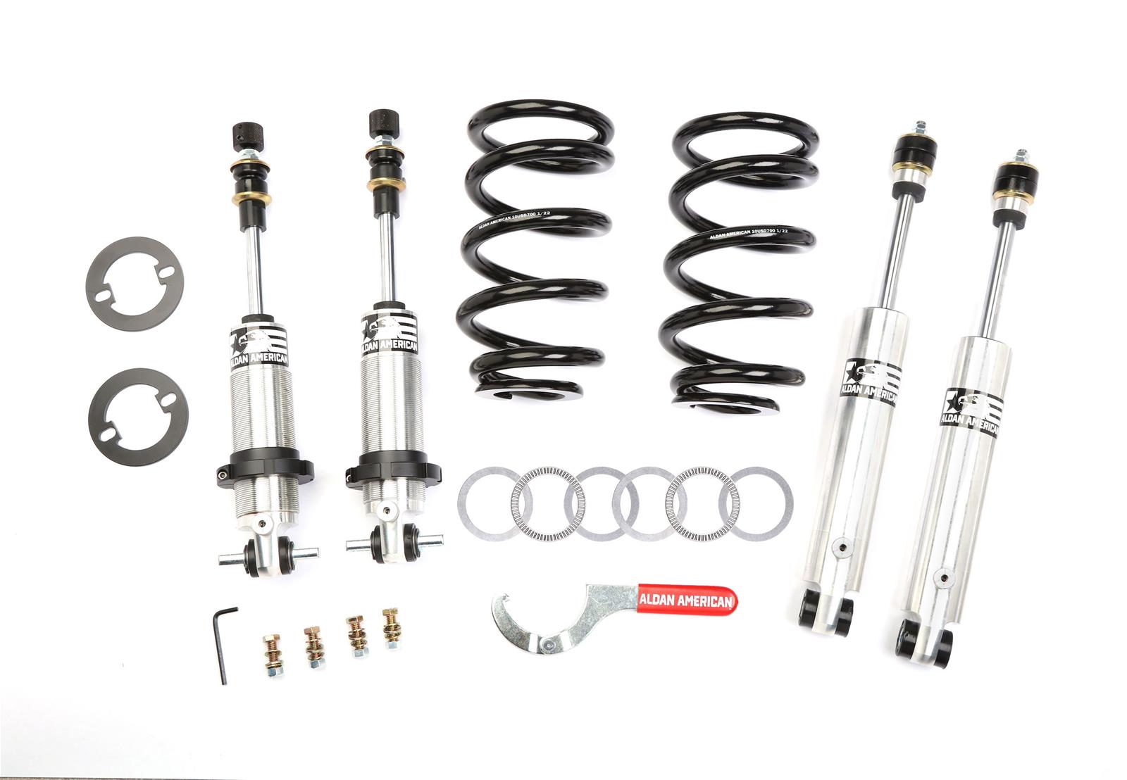Aldan American Track Comp Suspension Packages for 1997-2003 F-150 - 300361 Coilover Kit, Double Adjustable, 800 lbs./in. Spring Rate, Front and Rear, Ford F-150, Kit