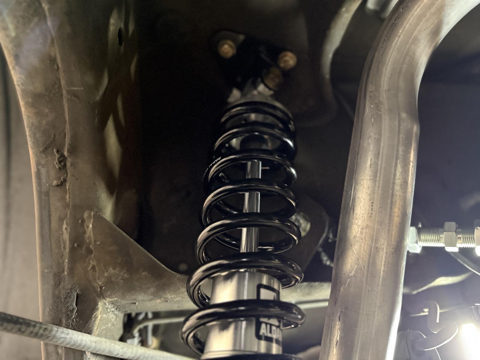 Aldan American Track Comp Coilover Kits 300388 Kit, Comp, Rear, Adjustable Valving, Black Springs, 200 lbs./in. Rate, Chevy, Sold as a Set thumbnail 7