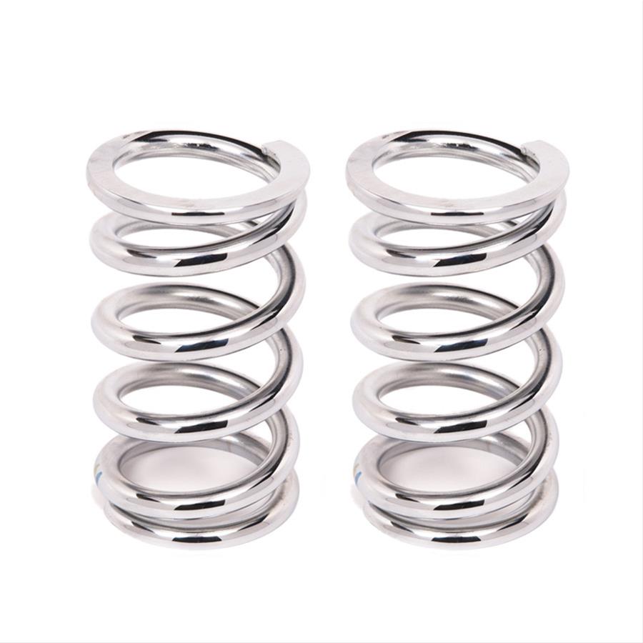 Aldan American 6 Inch Coil Spring 6-550CH2 Coilover Springs, 550 lbs./in. Rate, 2.50 in. I.D., 6.00 in. Length, Chrome, Pair