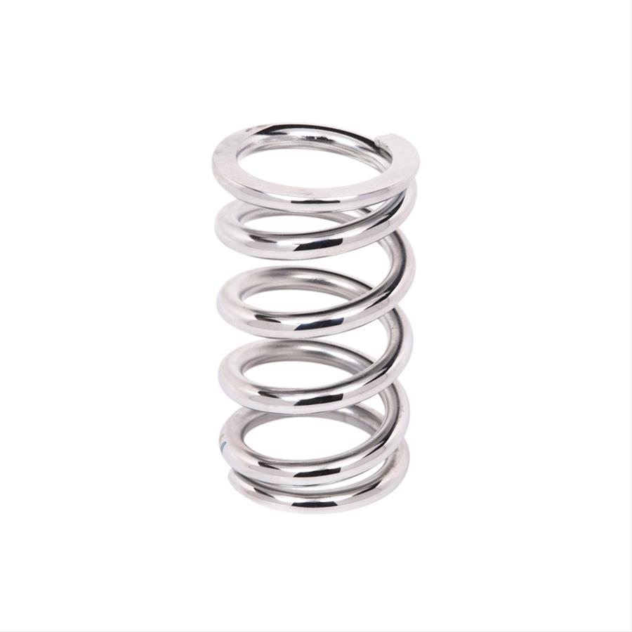 Aldan American 6 Inch Coil Spring 6-350CH Coilover Springs, Springs, Chrome, 350 lbs./in. Rate, 6.000 in. Length, 2.500 in. Inside Diameter, Each