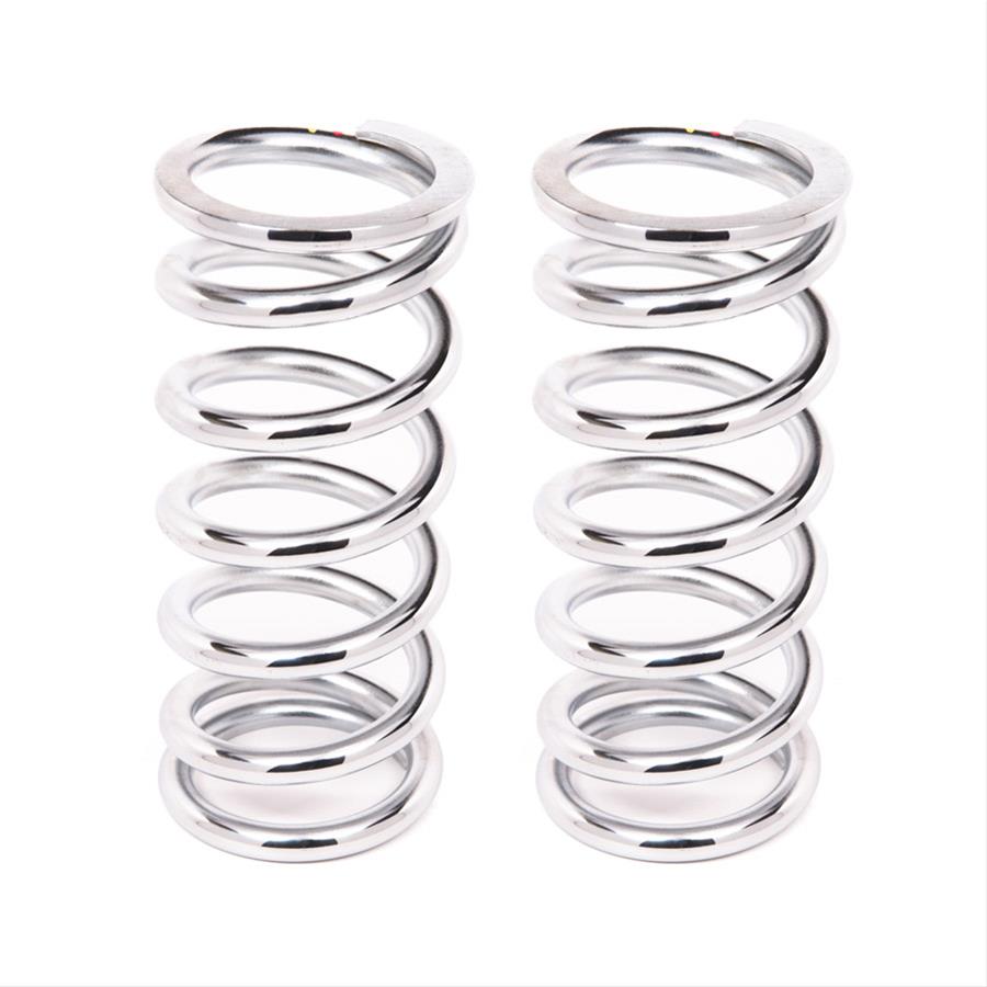 Aldan American 8 Inch Coil Spring 8-250CH2 Coilover Springs, 250 lbs./in. Rate, 2.50 in. I.D., 8.00 in. Length, Chrome, Pair