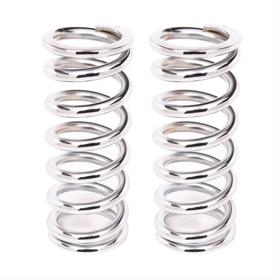 Aldan American 9 Inch Coil Spring 9-700CH2 Coilover Springs, 700 lbs./in. Rate, 2.50 in. I.D., 9.00 in. Length, Chrome, Pair