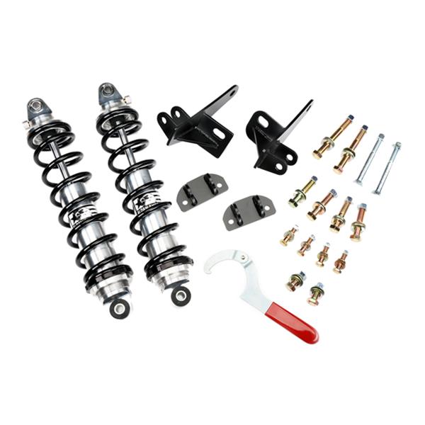 Aldan American Road Comp Coilover Kits AGRHS Kit, Rear, Twin-Tube, 0.0-3.0 in. Lowered, Aluminum, 220 lbs./in., Natural, Buick, Chevrolet, Oldsmobile, Pontiac, Kit