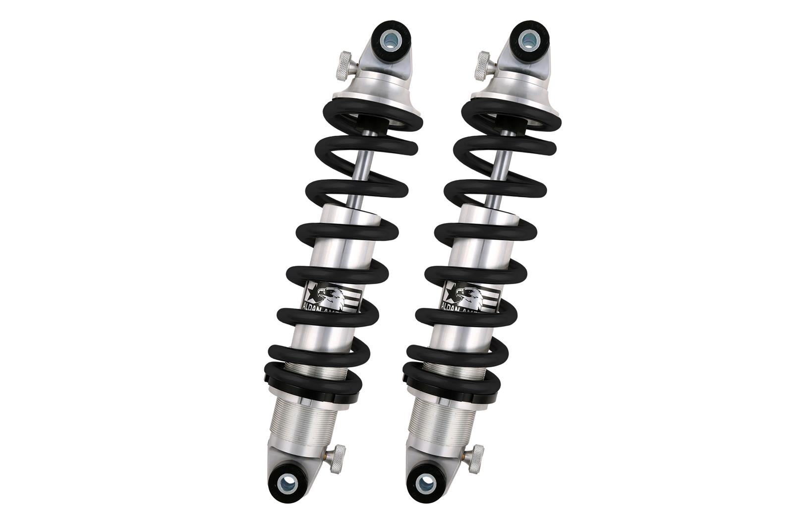 Aldan American Track Comp Coilover Kits for 1971-1989 PANTERA - PNSBF2D Kit, Front, Twin-Tube, Aluminum, Silver Anodized, 400 lbs./in., Detomaso, Pair