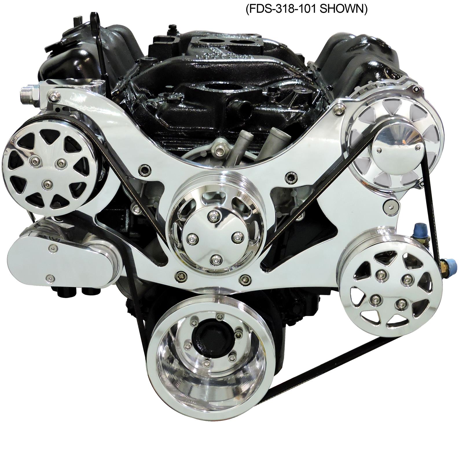 All American Billet FDS318151 All American Billet Serpentine Kits