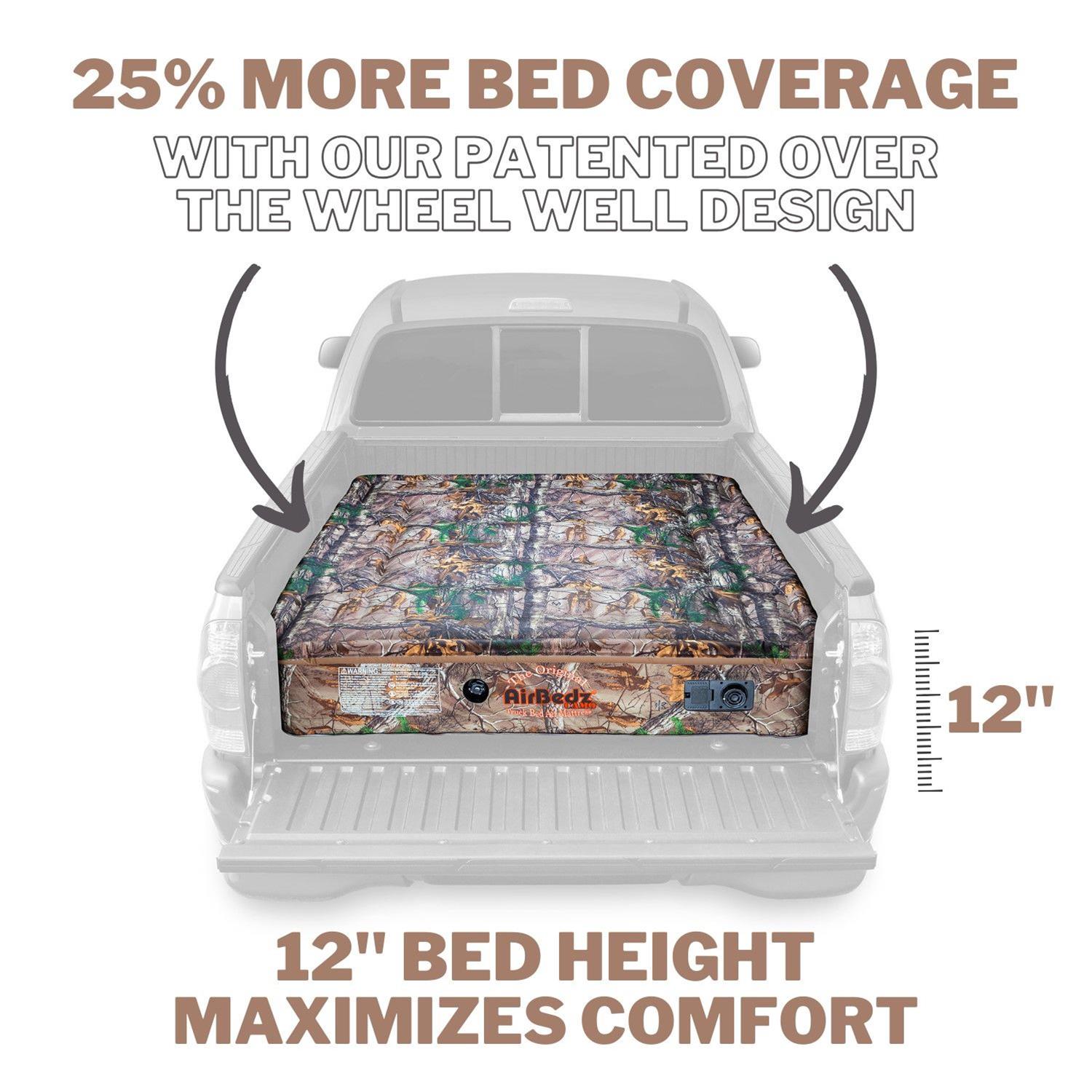 AirBedz Original Truck Bed Camo Air Mattresses PPI-402 Mattresses, Camo, Built-in Pump, Charger, 63.50 in. Wide x 76.00 in. Long x 12.00 in. Tall, for 6.00/6.50 ft. Beds, Each thumbnail 6