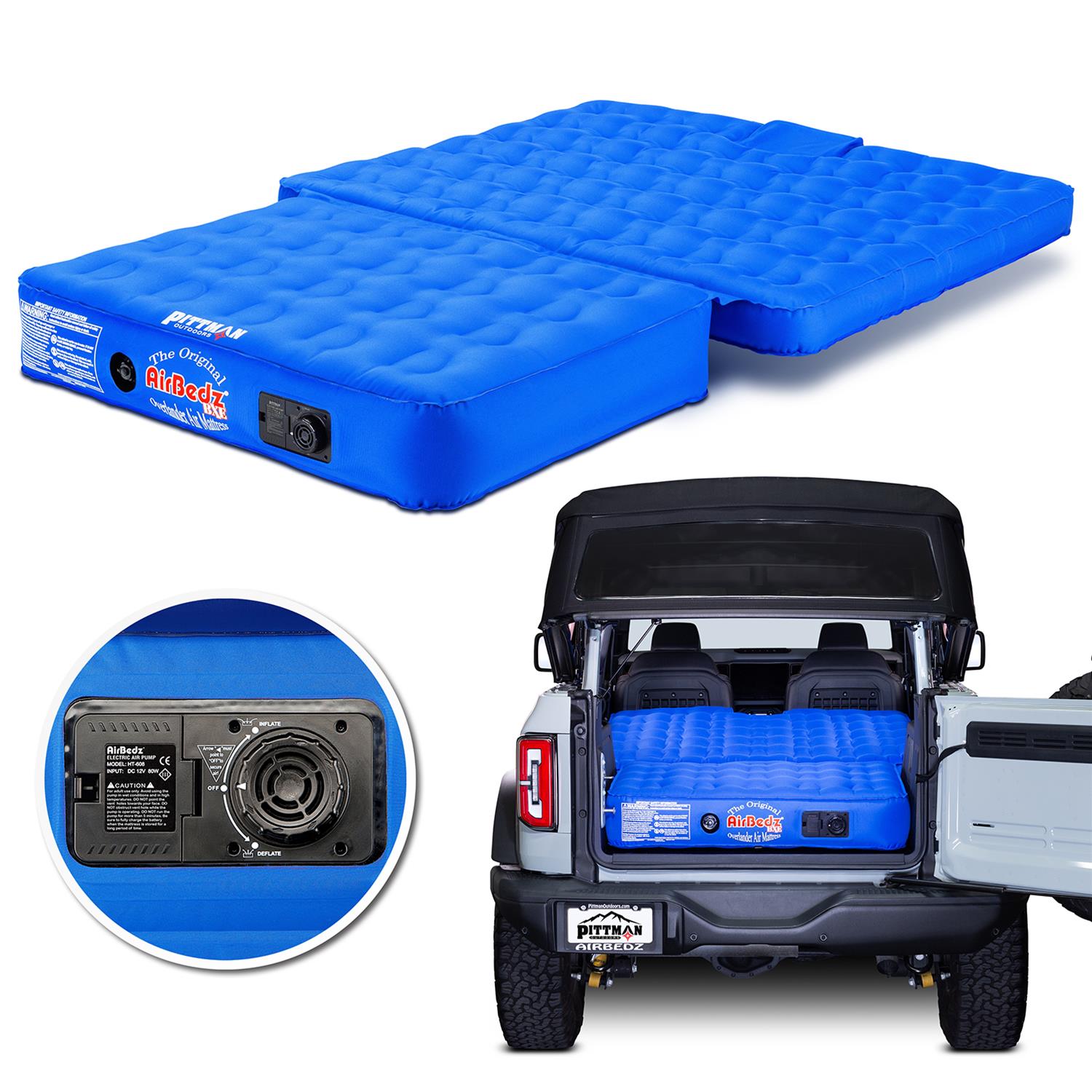 AirBedz Air Mattresses PPI-BRONC 1pc Ford Bronco Mattress with Built-in Rechargeable Pump