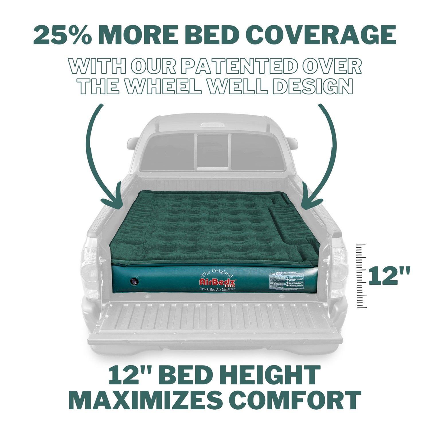 AirBedz Lite Truck Bed Air Mattresses PPI-PV203C Mattress, Lite, Green, Mid Size, 55 in. Width, 72 in. Length, 12 in. Height, Each thumbnail 4