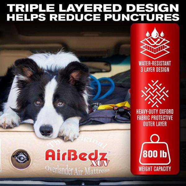 AirBedz XUV Air Mattresses PPI-TAN_XUV Mattress, AirBedz, Jeep, SUV, Crossover, Tan, 66 in. Width, 52 in. Length, 10 in. Height, Each thumbnail 9
