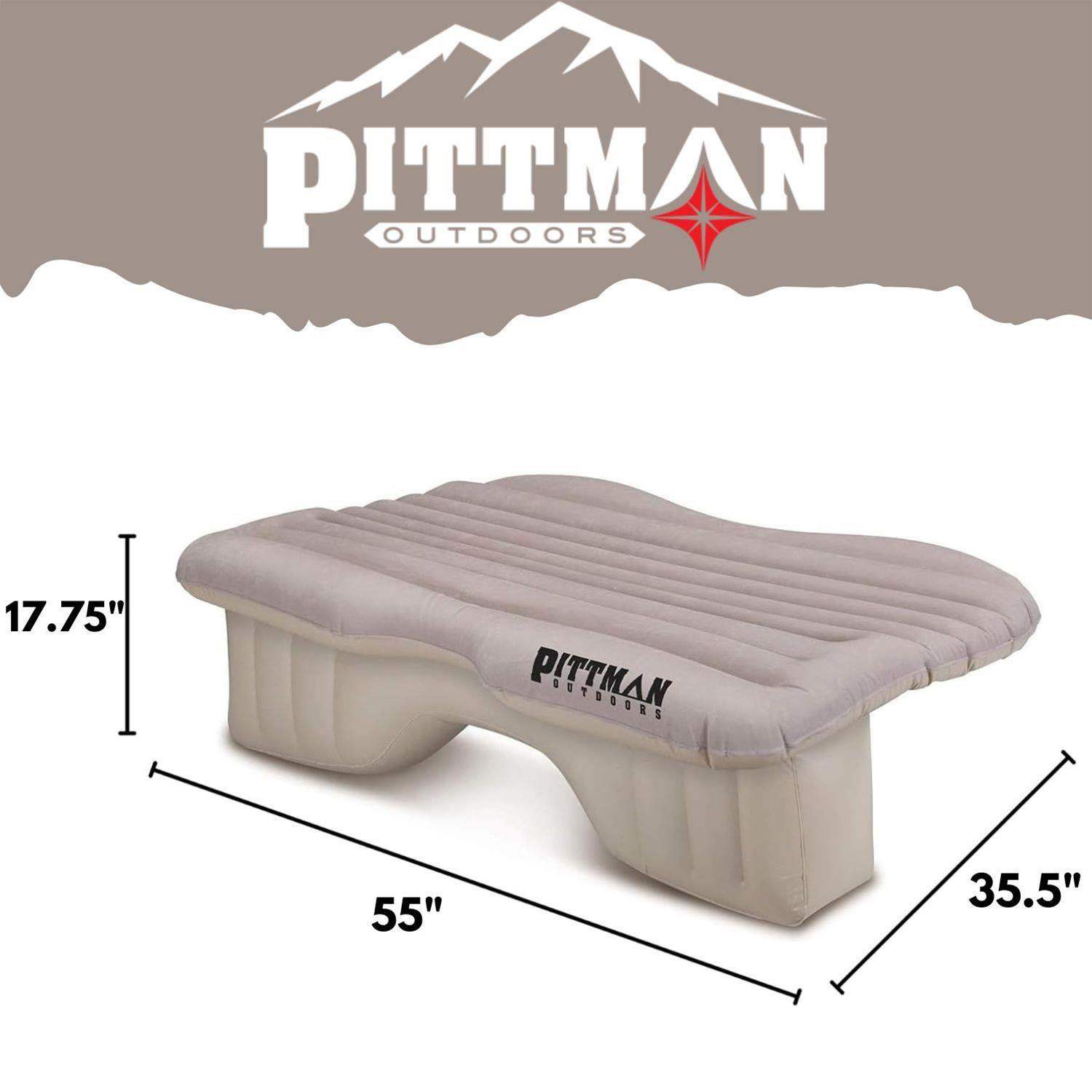 AirBedz Air Mattresses PPI-TAN_PV_CARMAT Inflatable Rear Seat Mattress Mid-Size. Fits Jeeps, Car, SUV's & Mid-size Trucks