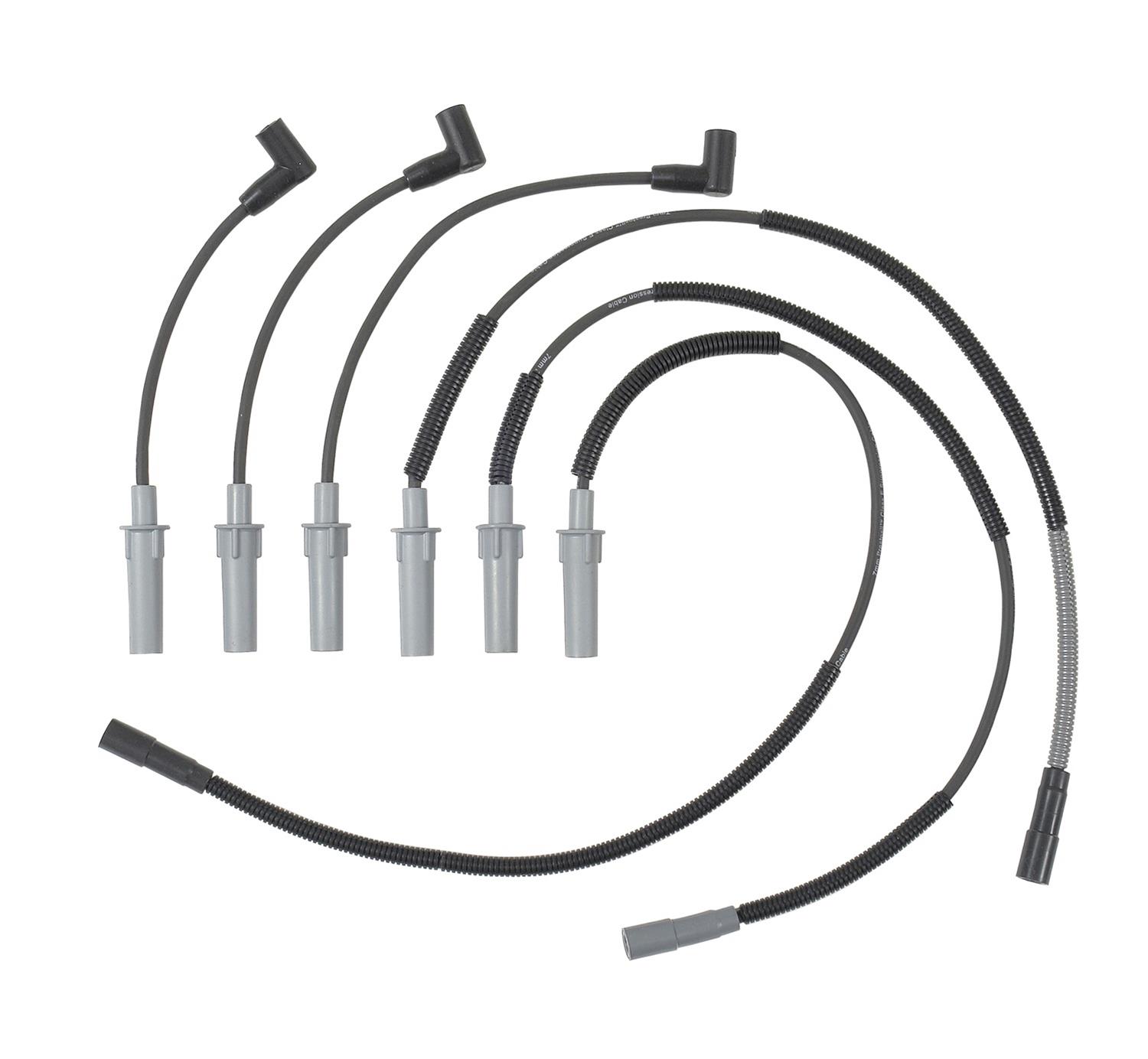 ACCEL ProConnect Spark Plug Wire Sets 136022 Sets, ProConnect, Assembled, Spiral Core, Coil Pack, 90/180 Degree Boots, Black, Jeep, 3.8L, Set