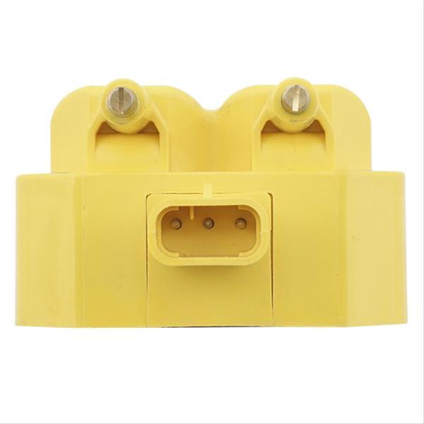 ACCEL Super Coils 140026ACC Ignition Coil, Coil, Round Pin Contacts, Epoxy, Yellow, Rectangular, Chrysler, Dodge, Jeep, Plymouth, L4 thumbnail 2