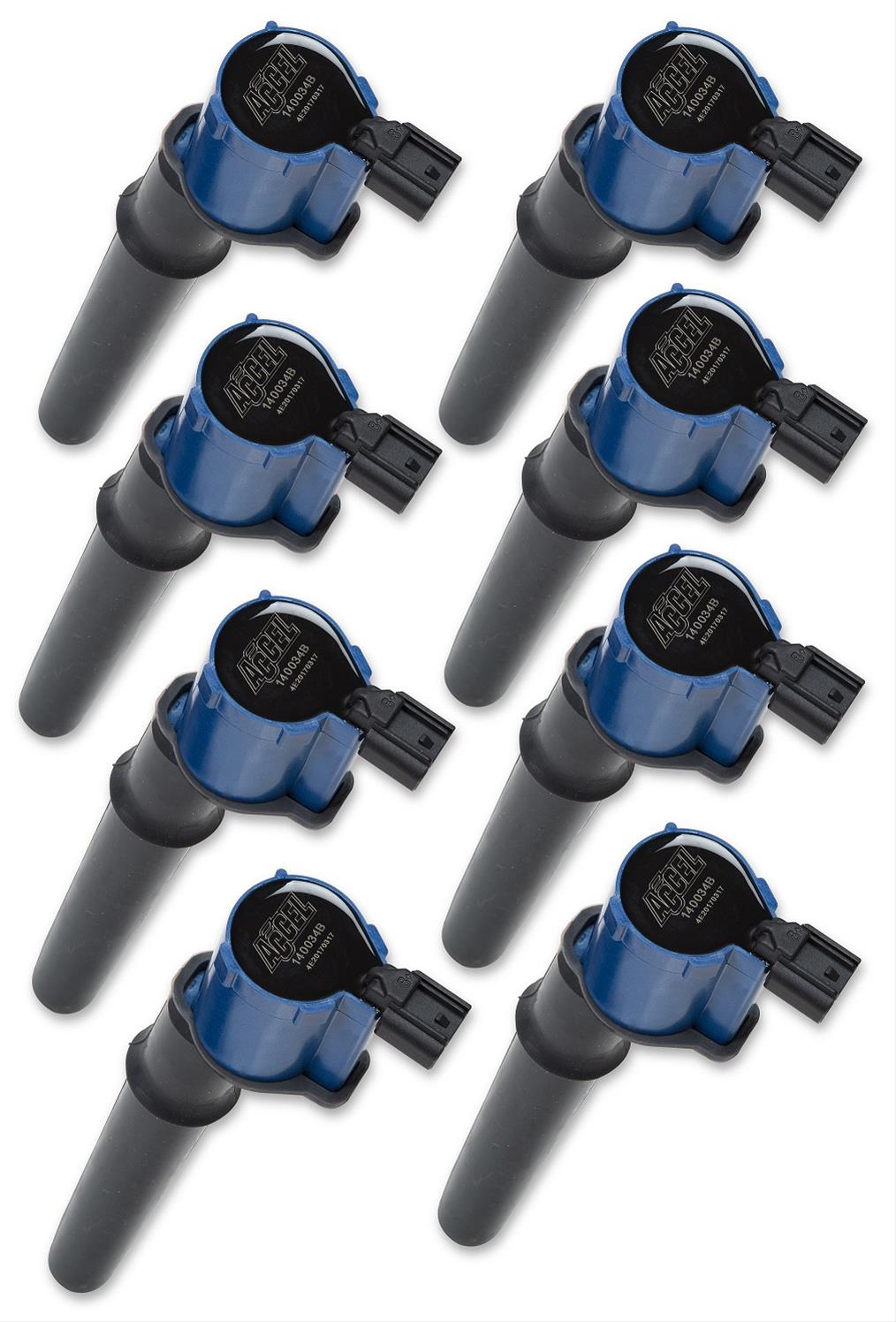 ACCEL Super Coils 140034K-8 Ignition Coils, Coil, Epoxy, Black, 4-Valve, Ford, Set of 8 thumbnail 2