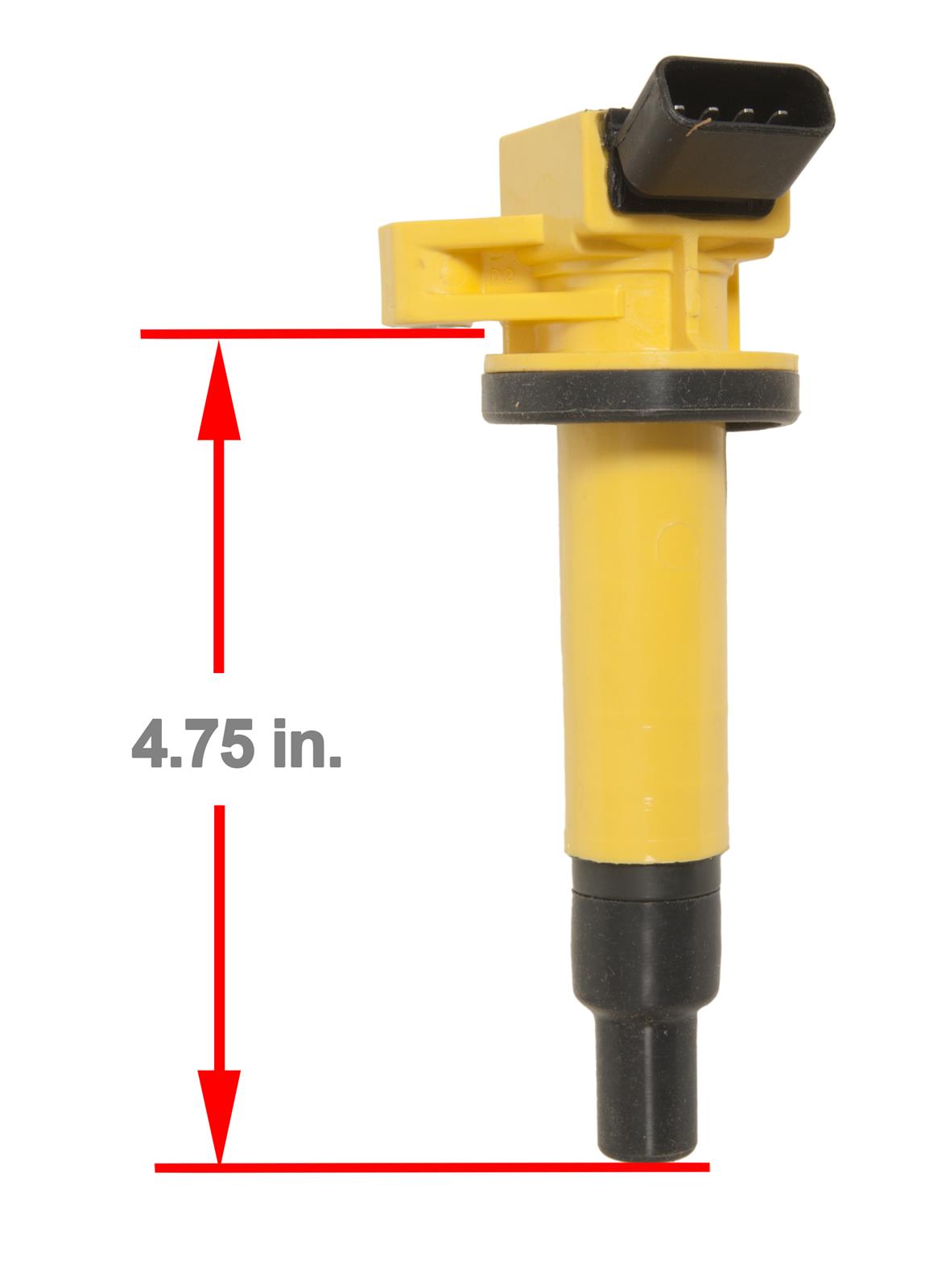 ACCEL Super Coils 140073 Ignition Coil, Coil Pack Style, Epoxy, Round, Yellow, Chevy, Pontiac, Toyota, 1.8L, Each thumbnail 2