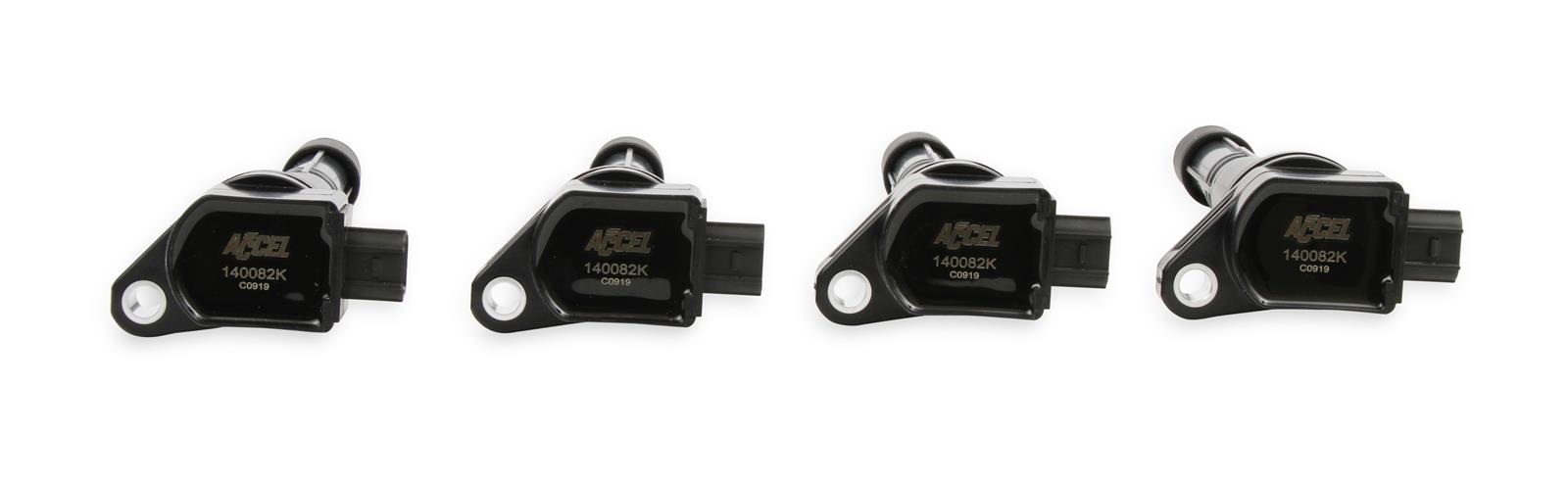 ACCEL Super Coils 140082K-4 Ignition Coils, Coils, Coil Pack Style, Epoxy, Female/Socket, Black, Square, for use on Acura®, for use on Honda®, Set of 4 thumbnail 7