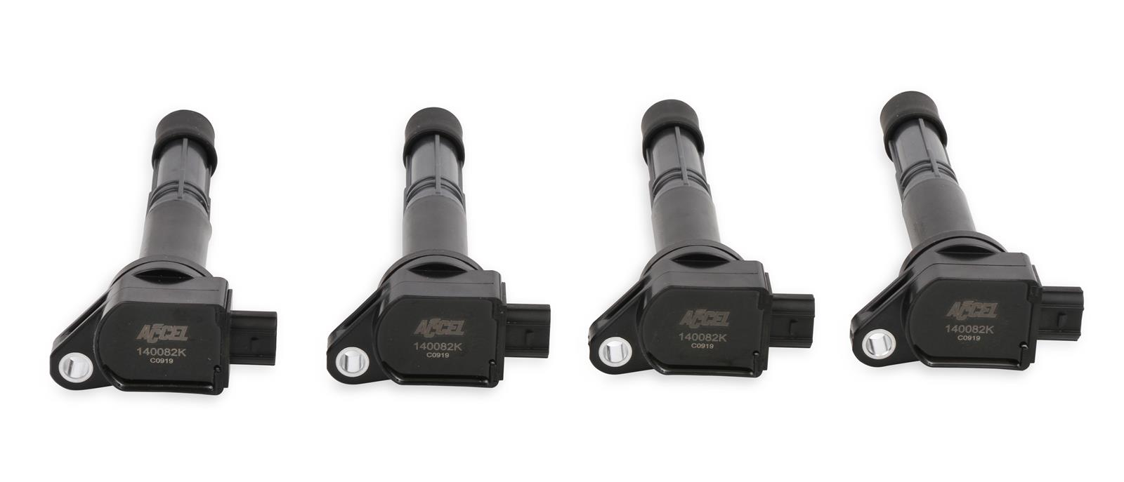 ACCEL Super Coils 140082K-4 Ignition Coils, Coils, Coil Pack Style, Epoxy, Female/Socket, Black, Square, for use on Acura®, for use on Honda®, Set of 4 thumbnail 6