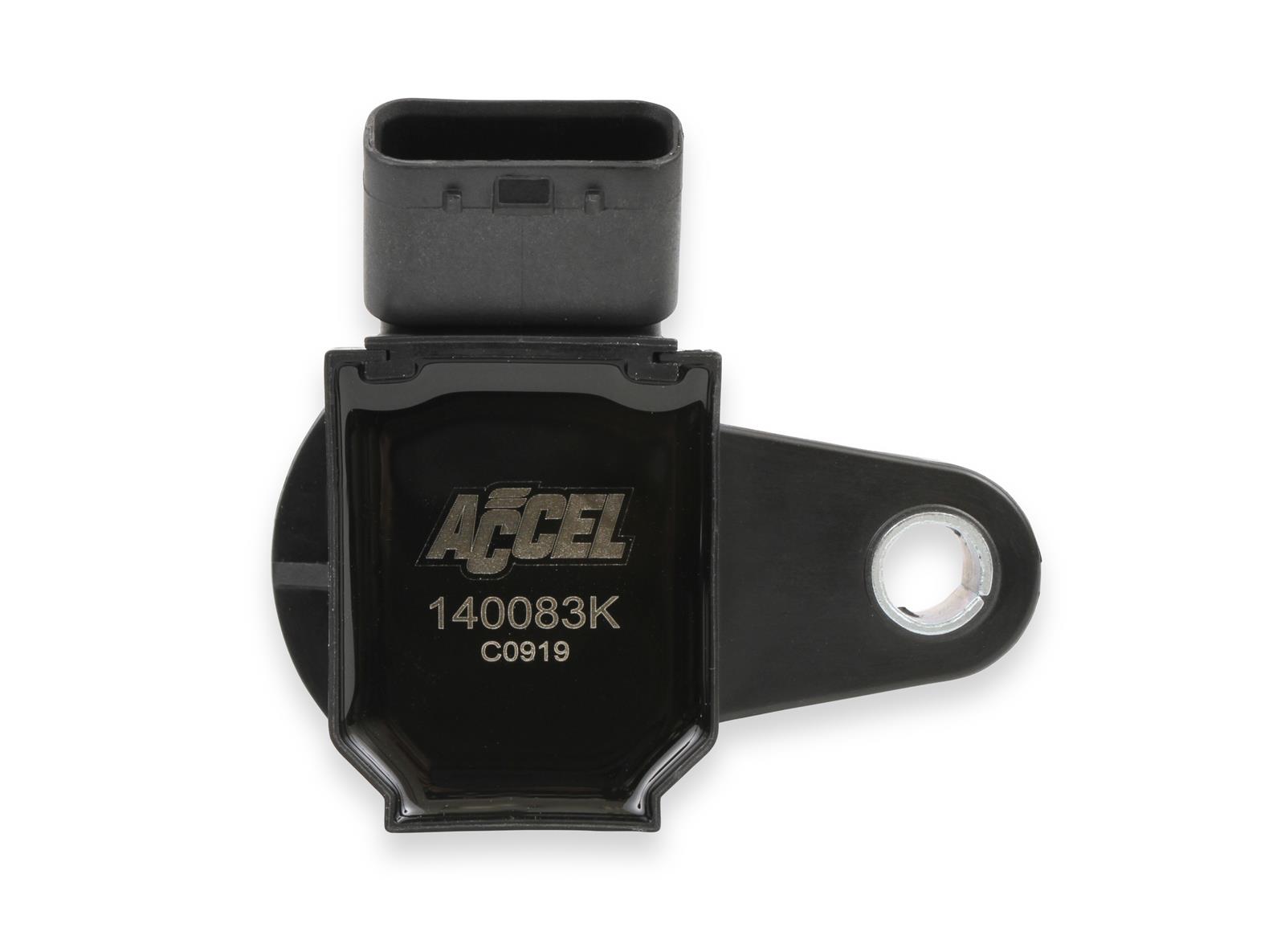 ACCEL Super Coils 140083K-8 Ignition Coils, Coils, Coil Pack Style, Epoxy, Female/Socket, Black, Square, Lexus, Toyota, Set of 8
