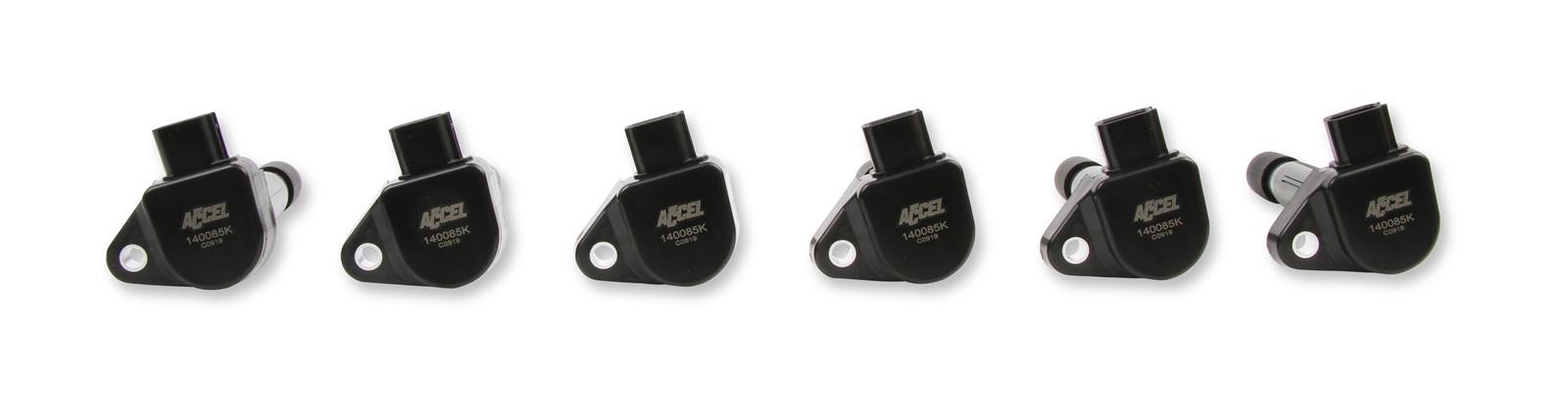 ACCEL Super Coils 140085K-6 Ignition Coils, Coils, Coil Pack Style, Epoxy, Female/Socket, Black, Square, for use on Acura®, for use on Honda®, Set of 6 thumbnail 8