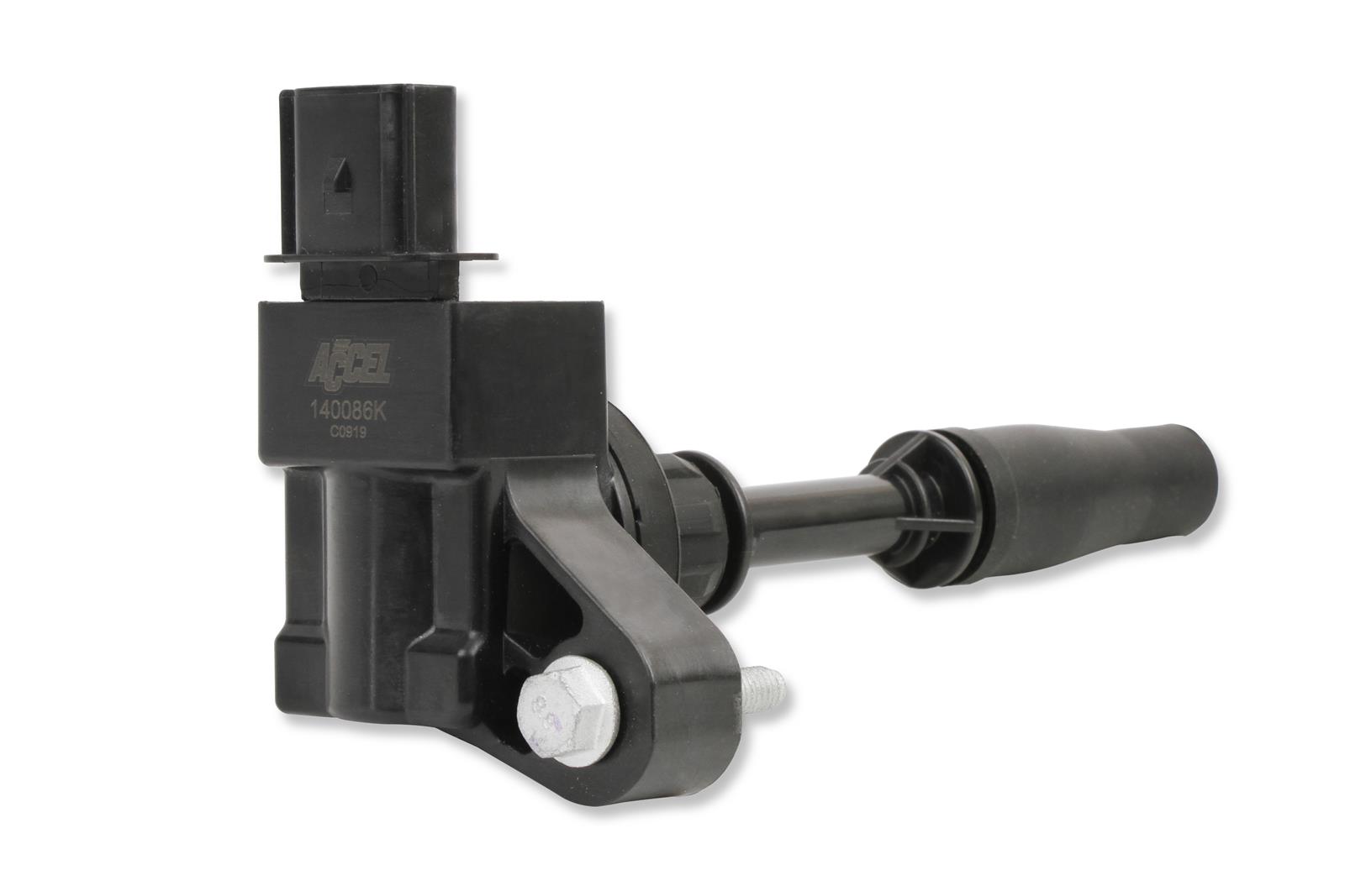 ACCEL Super Coils 140086K-4 Ignition Coils, Coils, Coil Pack Style, Female/Socket, Epoxy, Square, Black, Buick, Cadillac, Chevrolet, GMC, Set of 4
