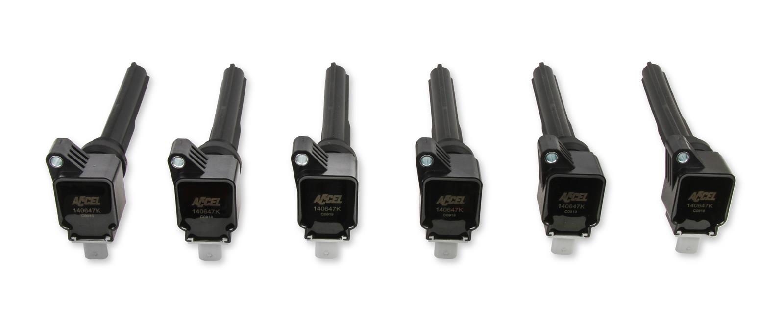 ACCEL Super Coils 140647K-6 Ignition Coils, Coil-On-Plug, Epoxy, Black, Square, Ford, 3.5L, EcoBoost, Set of 6 thumbnail 7