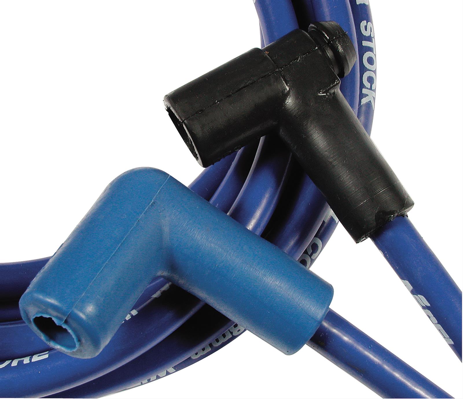 ACCEL SuperStock 5000 Series Spark Plug Wire Sets 5049B Wires, Super Stock, Spiral Core, 8mm, Blue, Stock Boots, GM, V8, Set