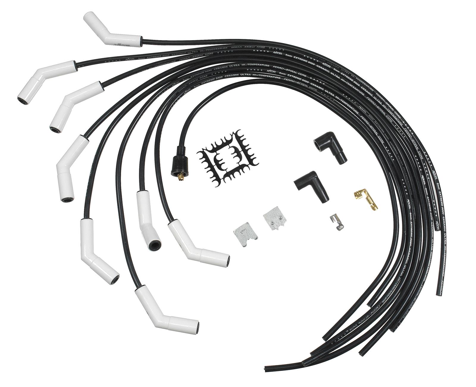 ACCEL 9002C Extreme 9000 Universal Ceramic Spark Plug Wire, Wire
