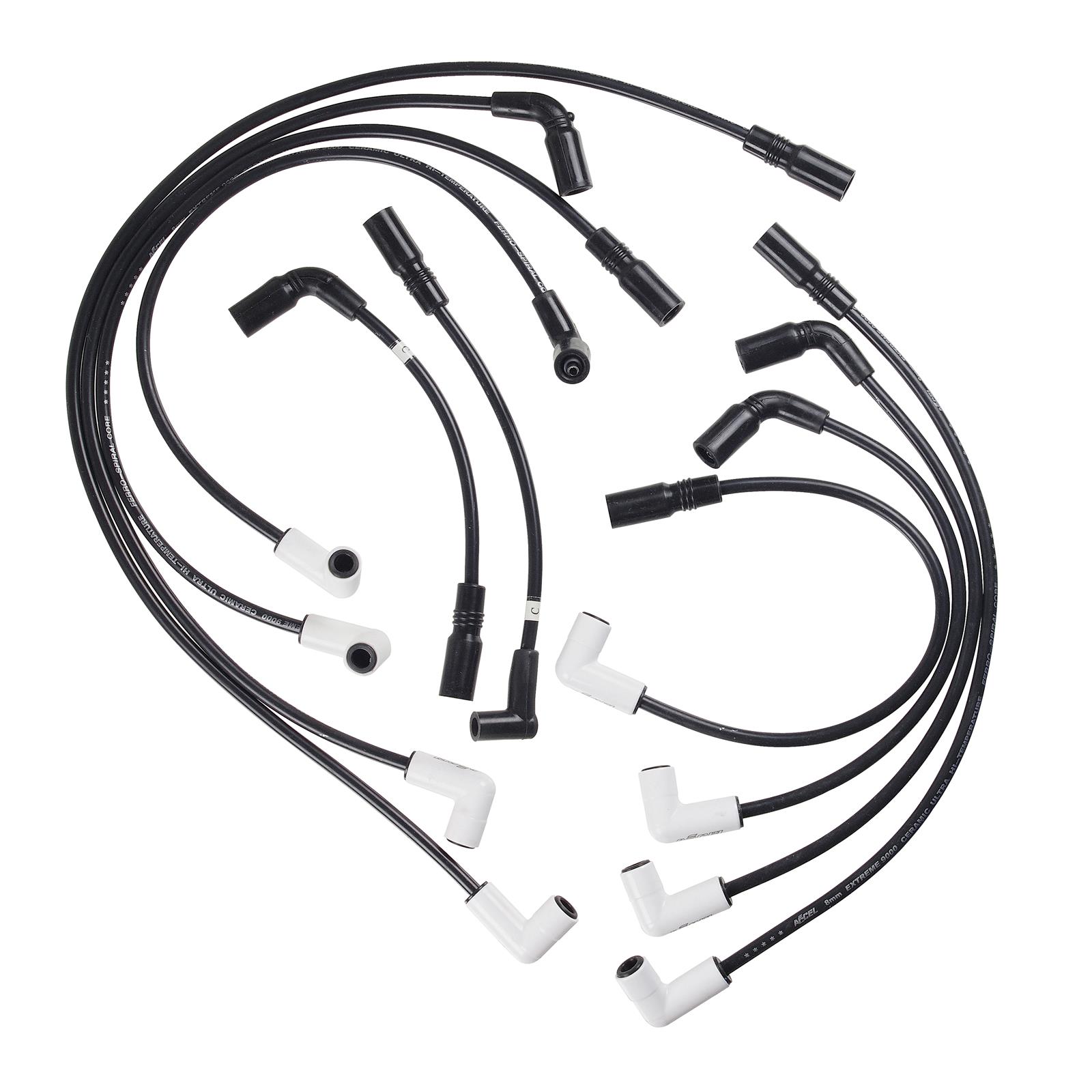Accel 9038C ACCEL Extreme 9000 Ceramic Spark Plug Wire Sets Summit Racing