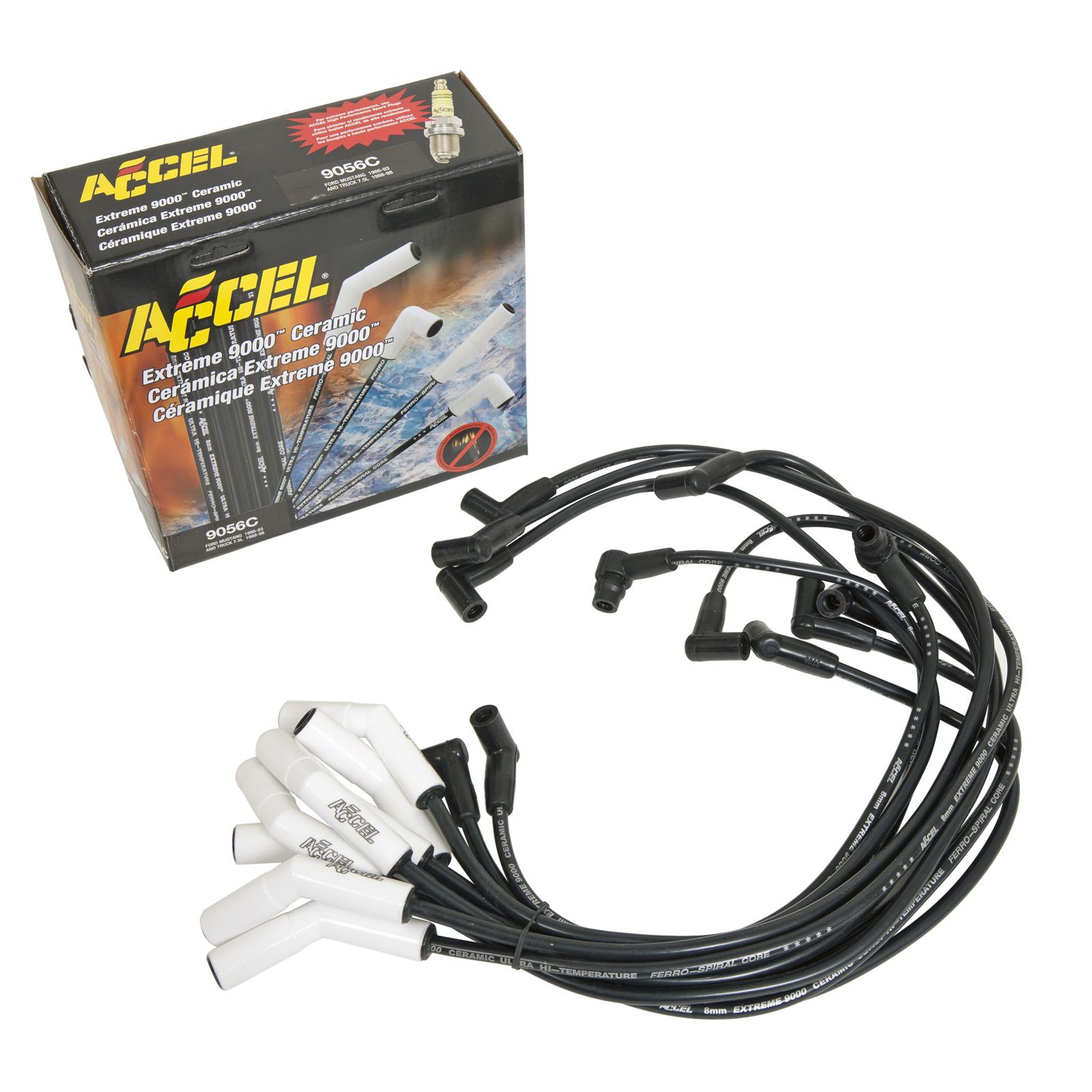 ACCEL Extreme 9000 Ceramic Spark Plug Wire Set Universal 1350