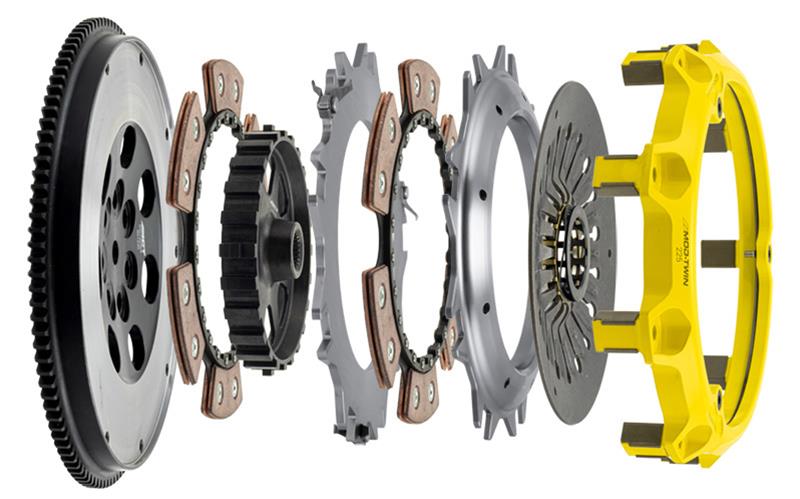 ACT Mod-Twin 225 Maxx Extreme Twin-Disc Race Clutch Kits T3R-M03 Kit, Xtreme, 8.8 in. Ceramic Disc, Rigid, Mitsubishi, Kit thumbnail 4