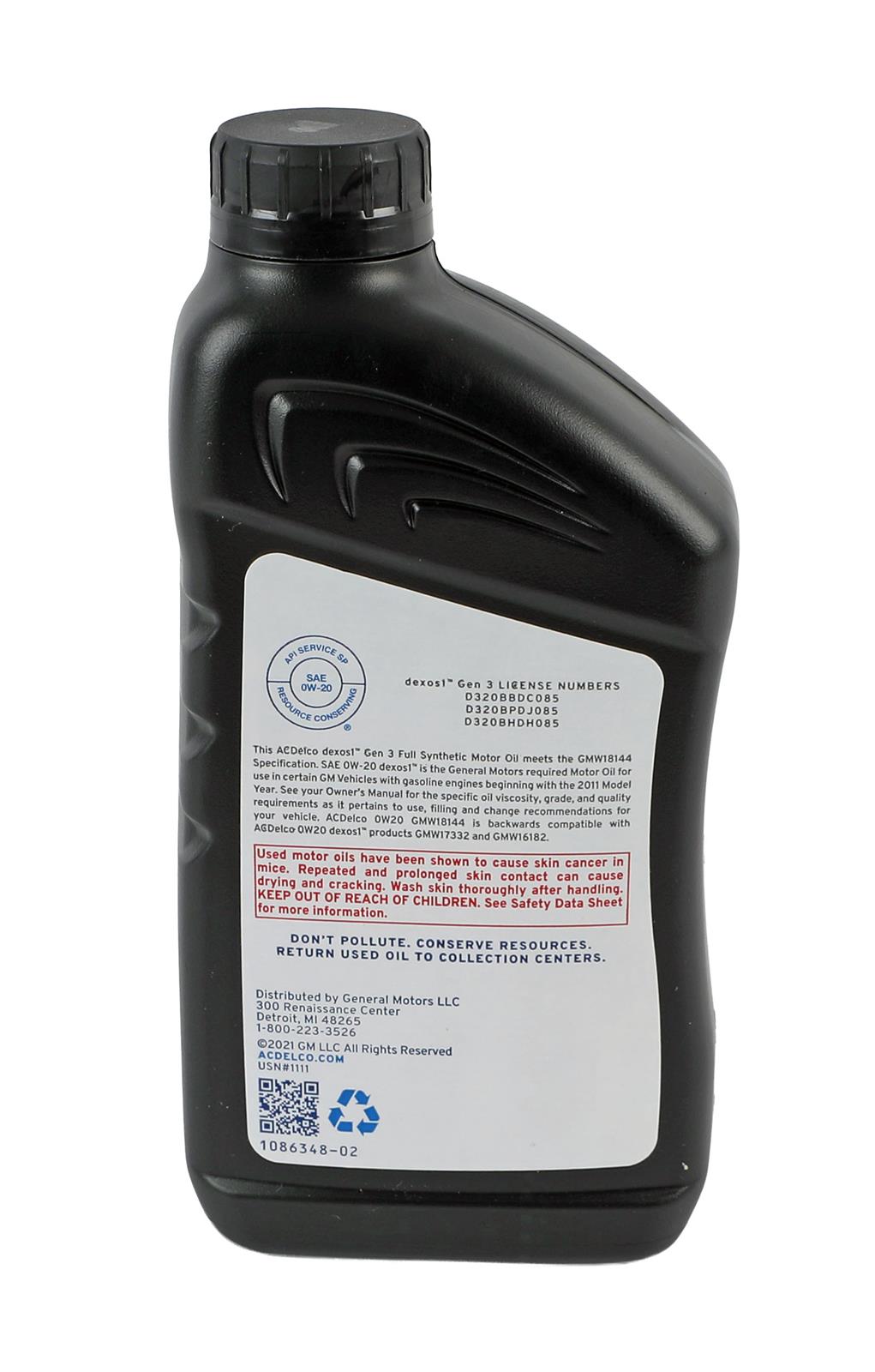 ACDelco 19432319 ACDelco Dexos1 Engine Oil | Summit Racing