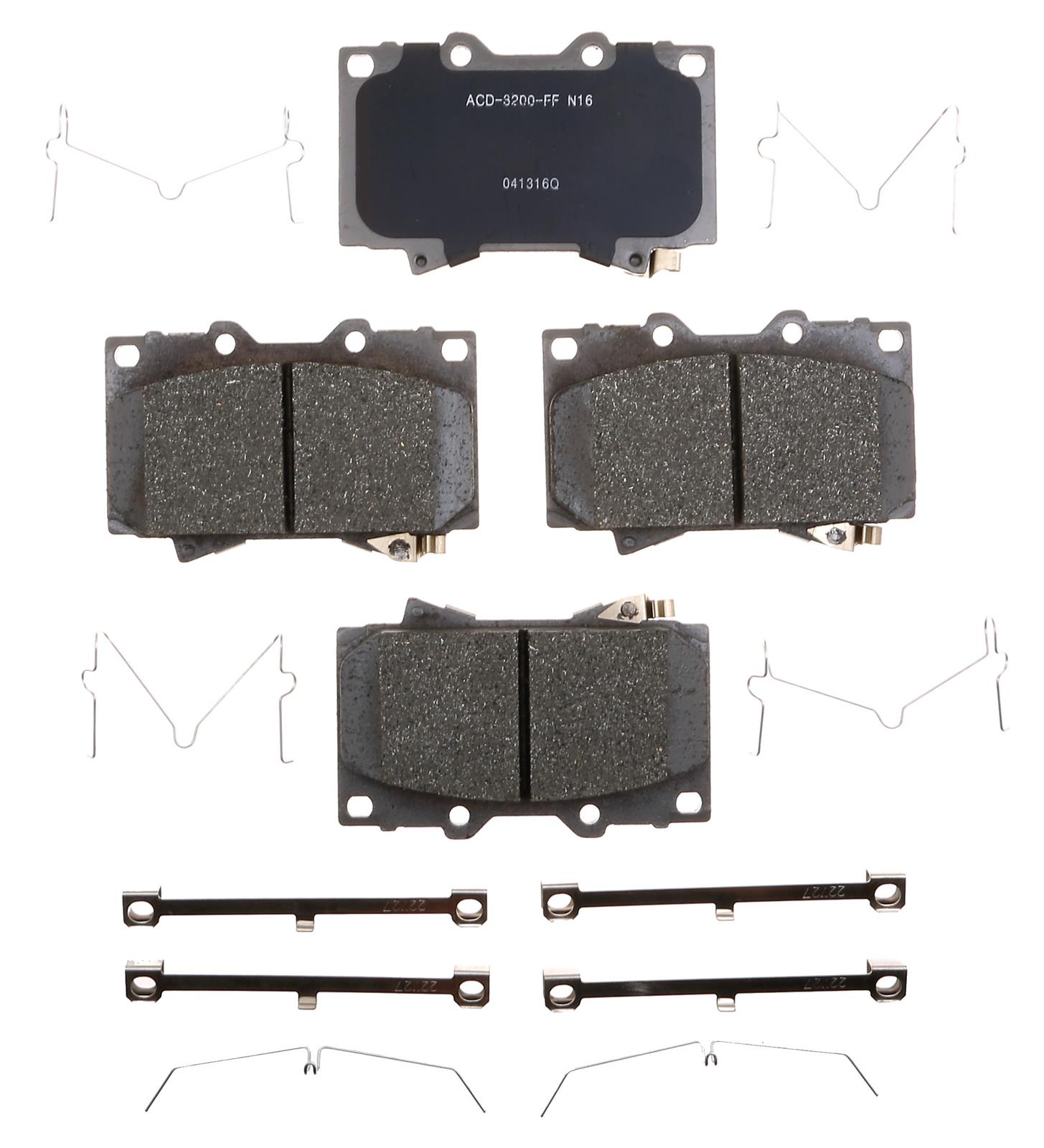 ACDelco 19339889 ACDelco Silver Brake Pads | Summit Racing