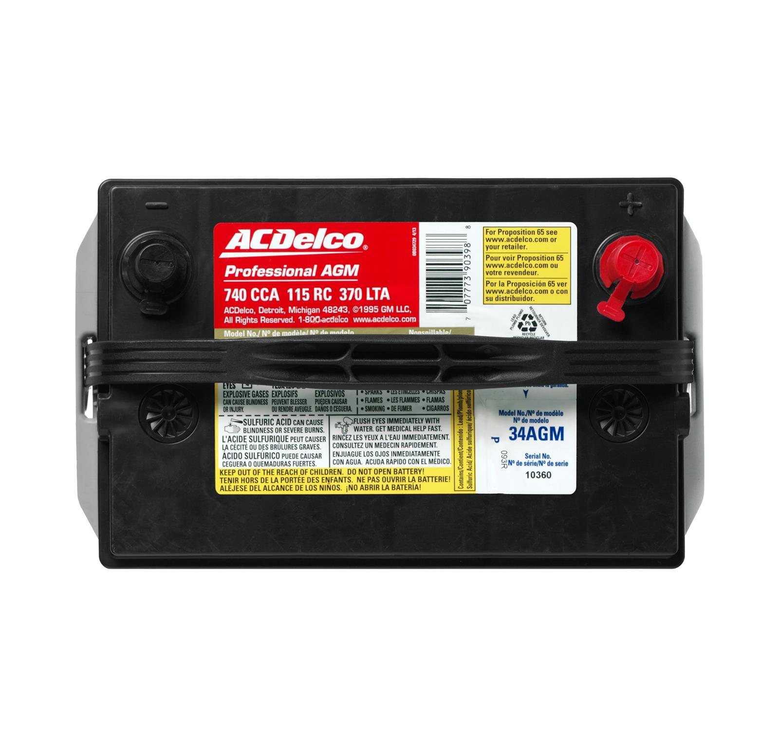 ACDelco 88864538 ACDelco Gold Automotive AGM Batteries | Summit Racing