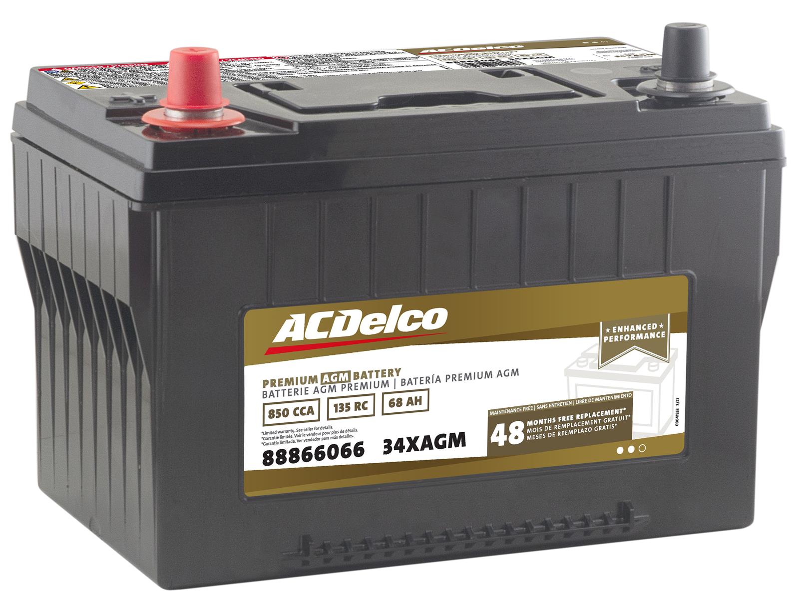 ACDelco 88866066 ACDelco Gold Automotive AGM Batteries | Summit Racing